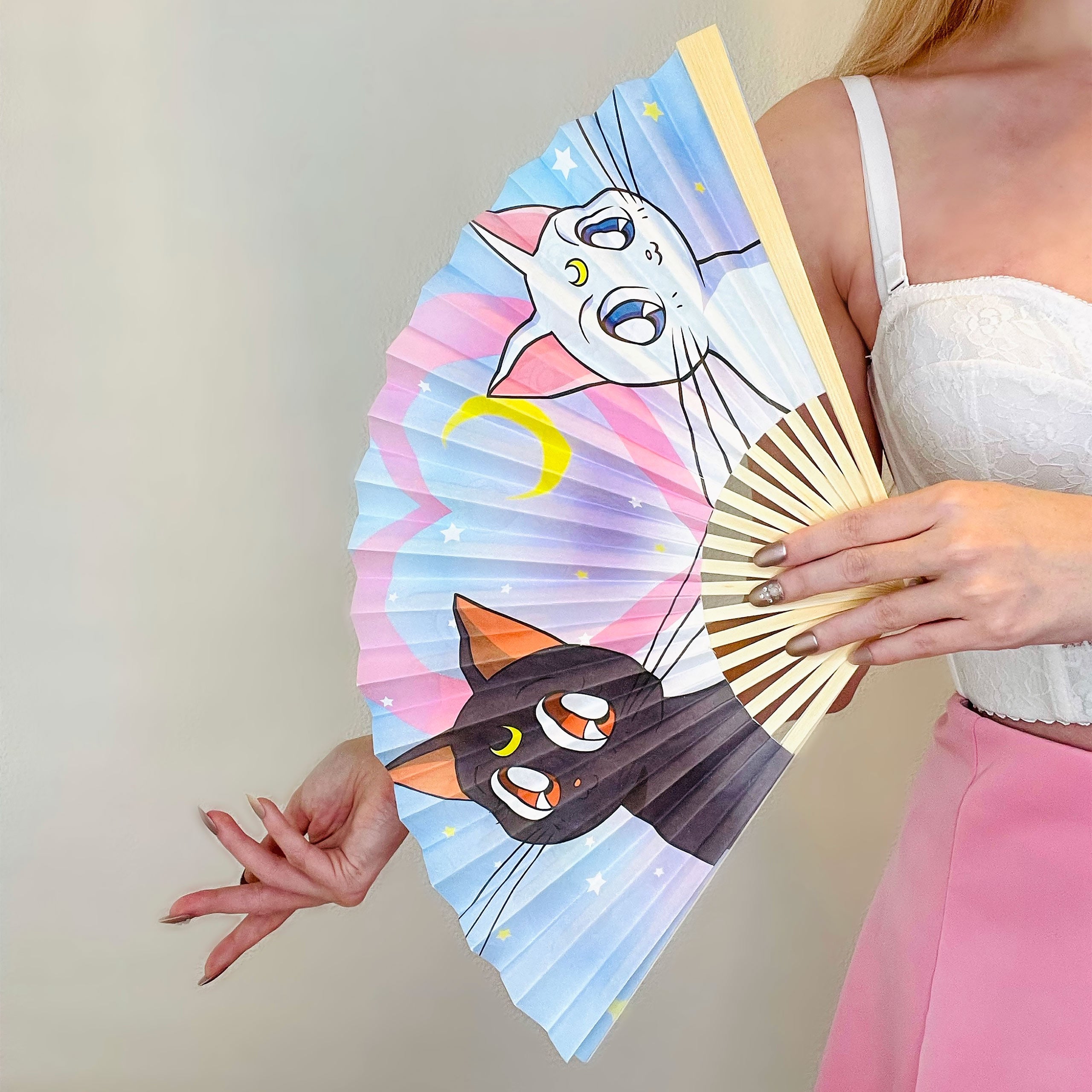 Zdjęcie produktu Sailor Moon - Luna, Artemis i Sailor Moon Wachlarz