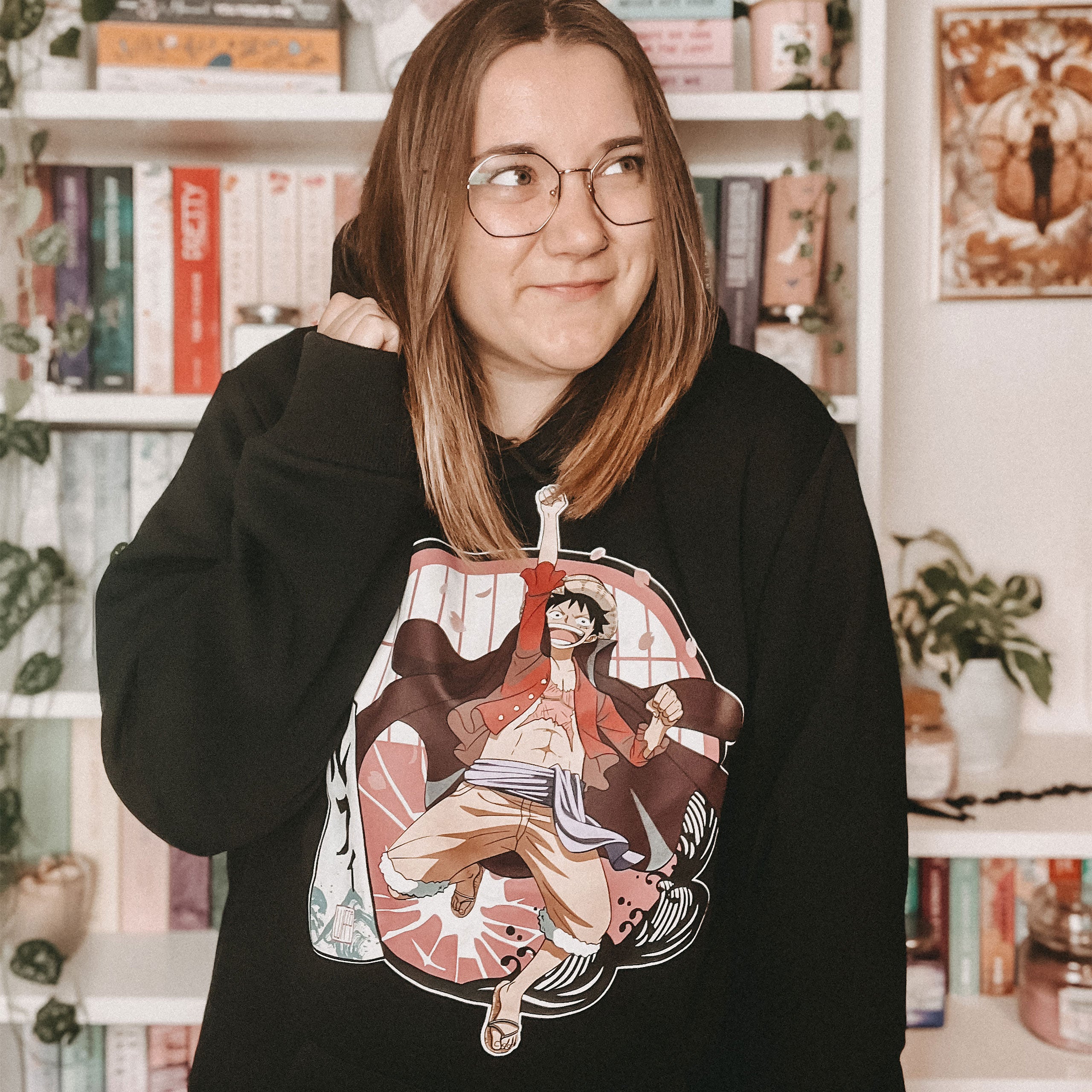 Zdjęcie produktu One Piece - Bluza z kapturem Ruffy czarna