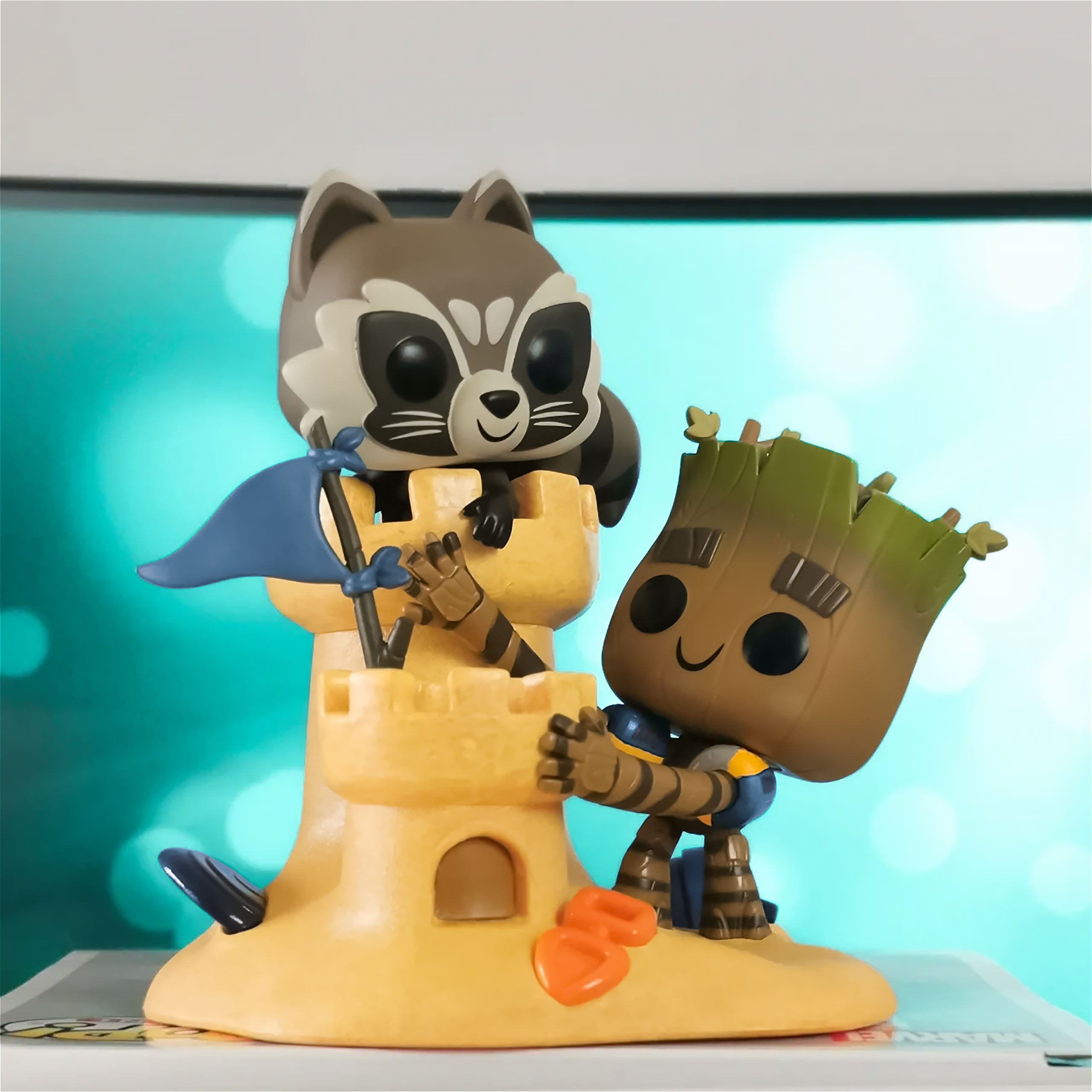 Zdjęcie produktu Strażnicy Galaktyki - Groot i Rocket Raccoon Funko Pop Figurka
