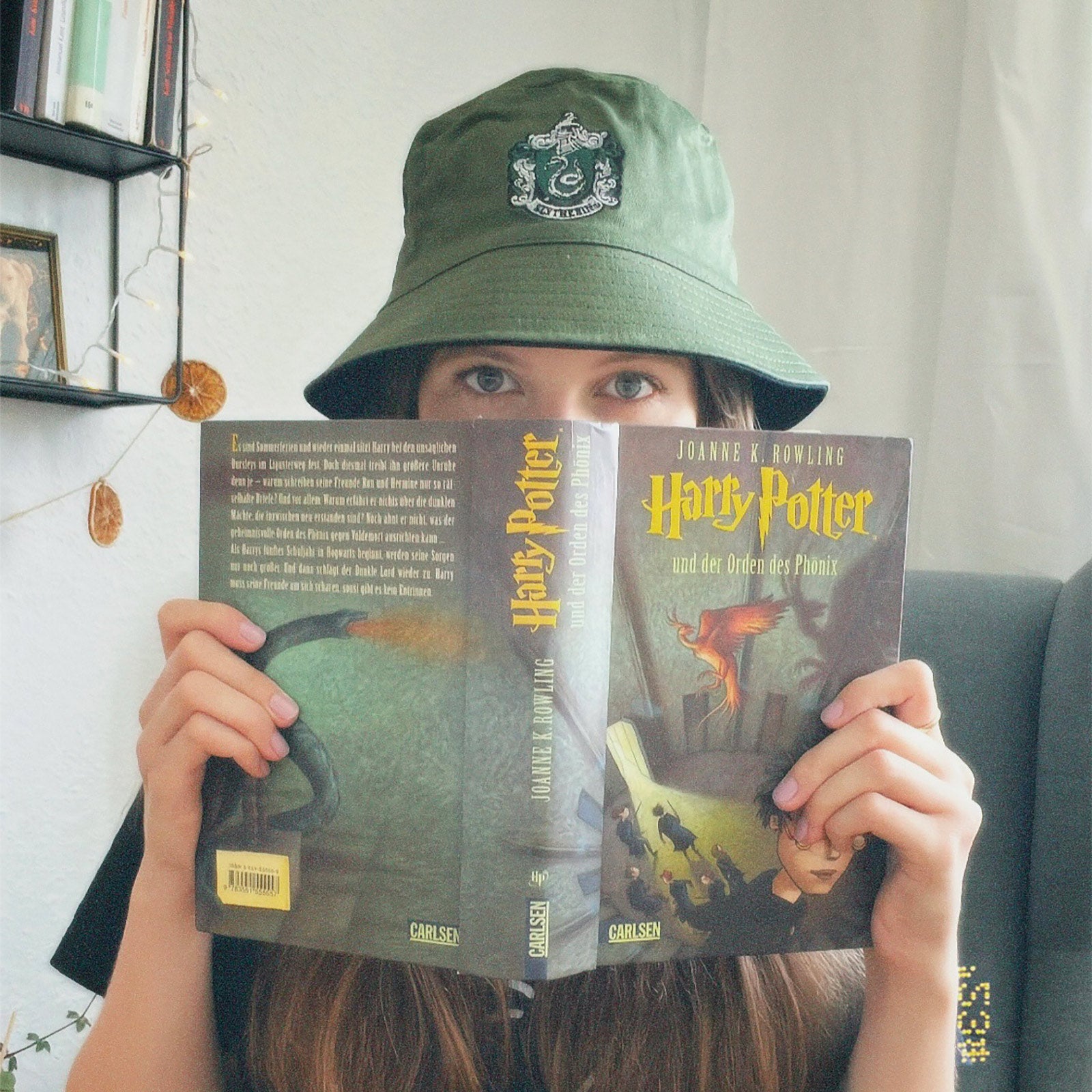 Zdjęcie produktu Kapelusz Slytherin z odwracalnym motywem - Harry Potter