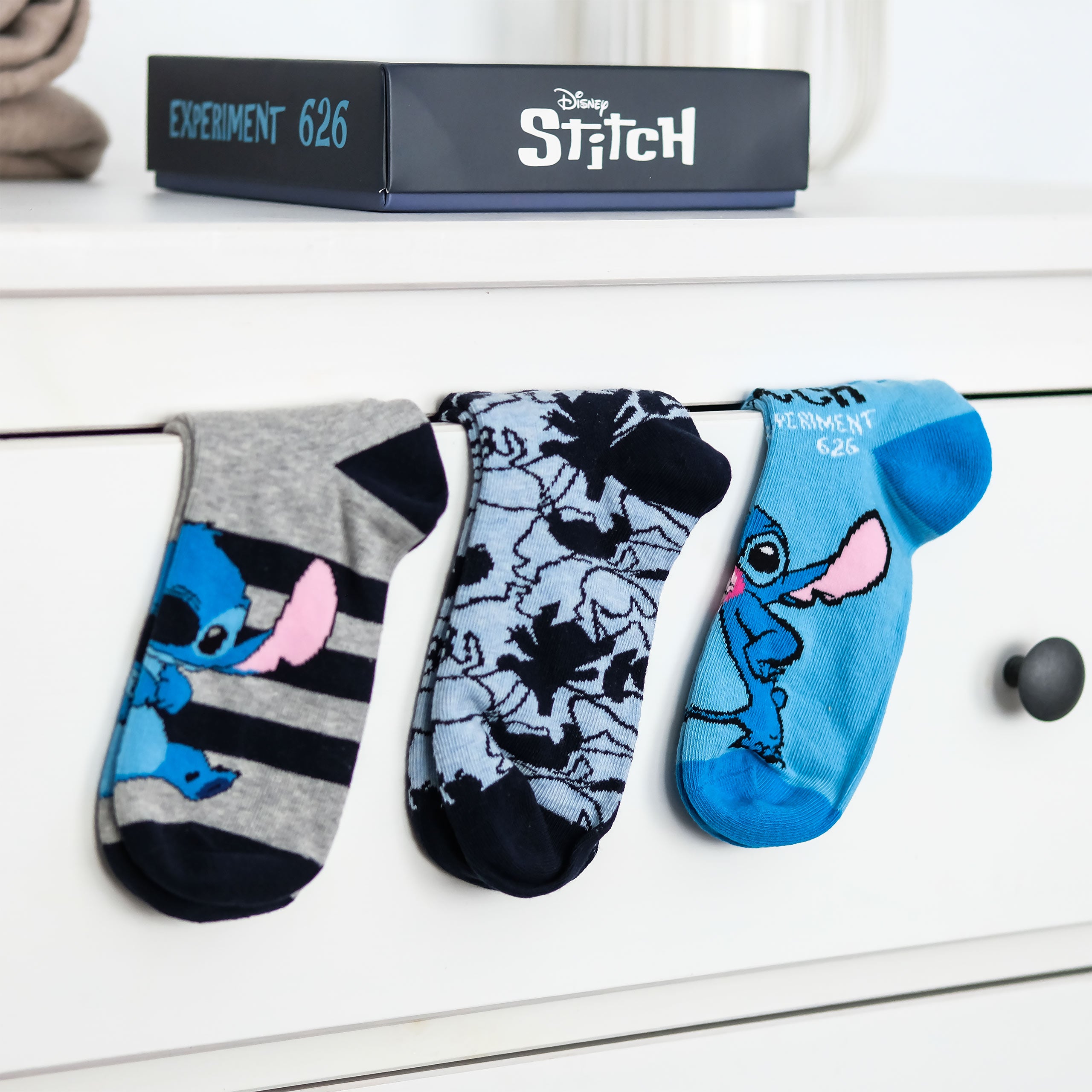 Zdjęcie produktu Lilo & Stitch Sneaker Skarpetki Zestaw 3 Par