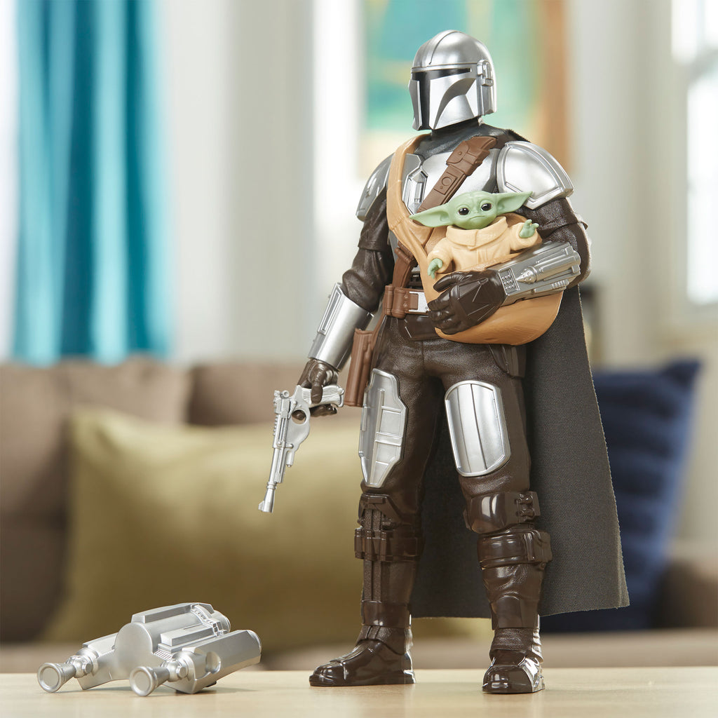 Zdjęcie produktu Mando i Grogu Interaktywny Zestaw Figur Akcji - Star Wars The Mandalorian