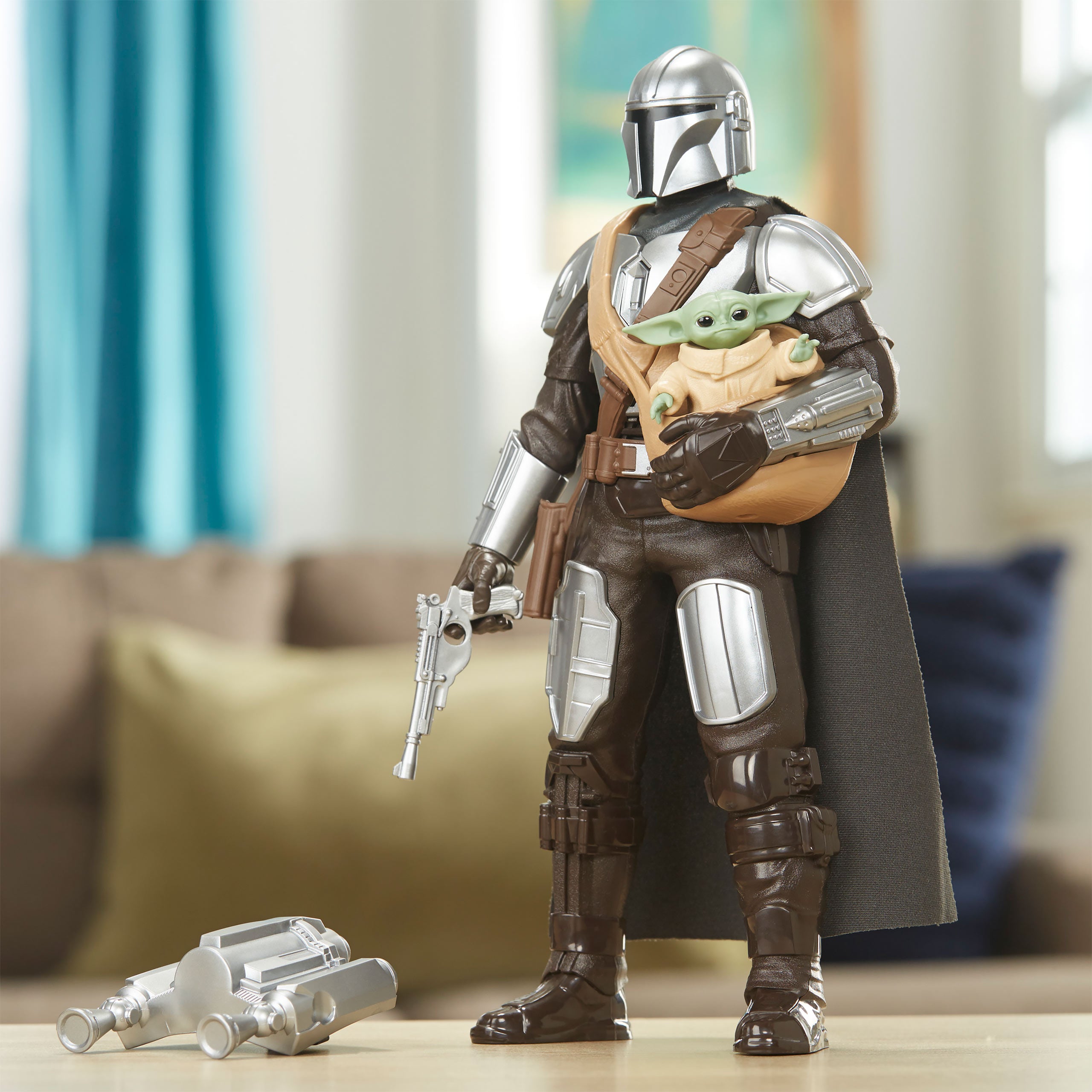 Zdjęcie produktu Mando i Grogu Interaktywny Zestaw Figur Akcji - Star Wars The Mandalorian