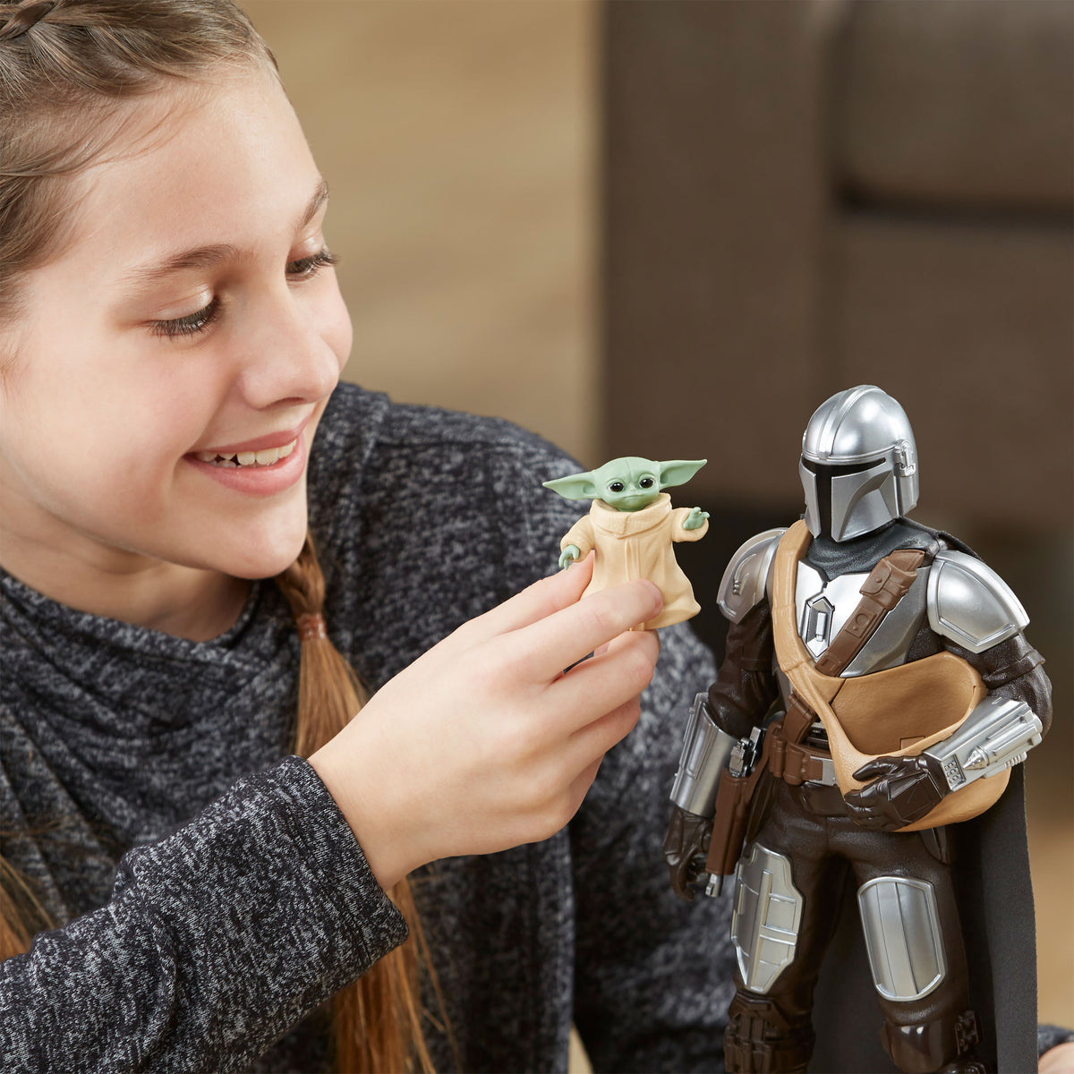 Zdjęcie produktu Mando i Grogu Interaktywny Zestaw Figur Akcji - Star Wars The Mandalorian