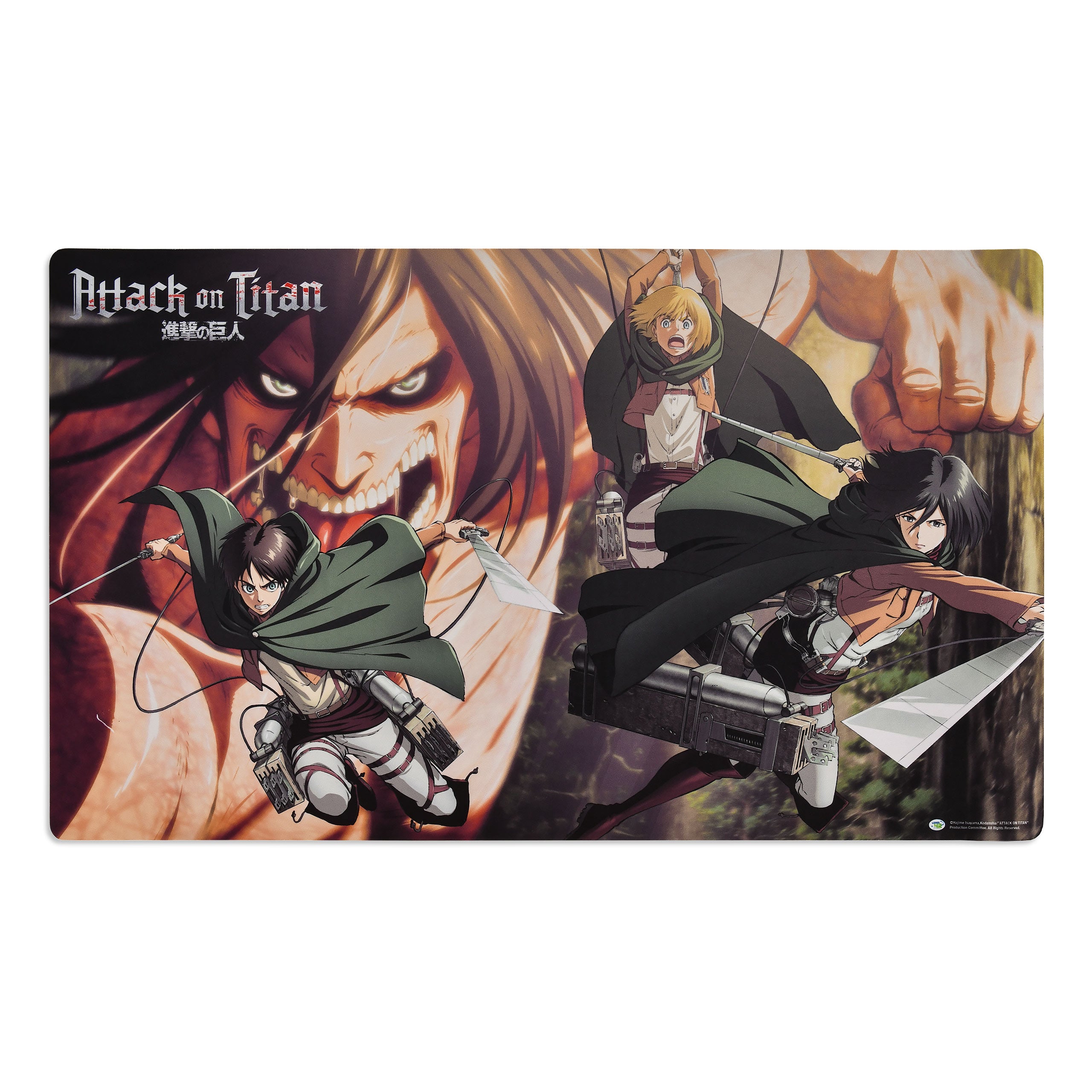 Zdjęcie produktu Attack on Titan - Eren, Mikasa i Armin Podkładka pod mysz