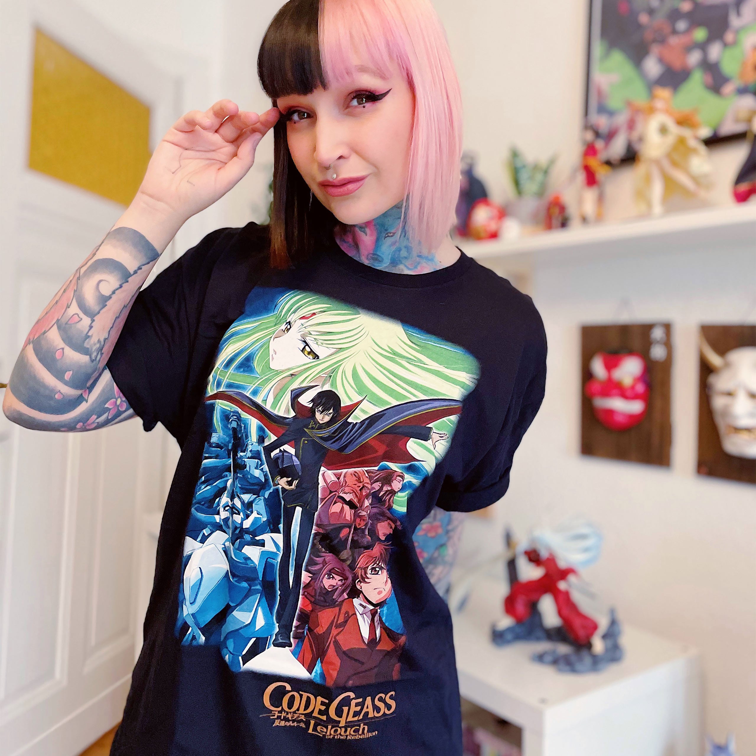 Zdjęcie produktu Code Geass - Koszulka z plakatem czarna