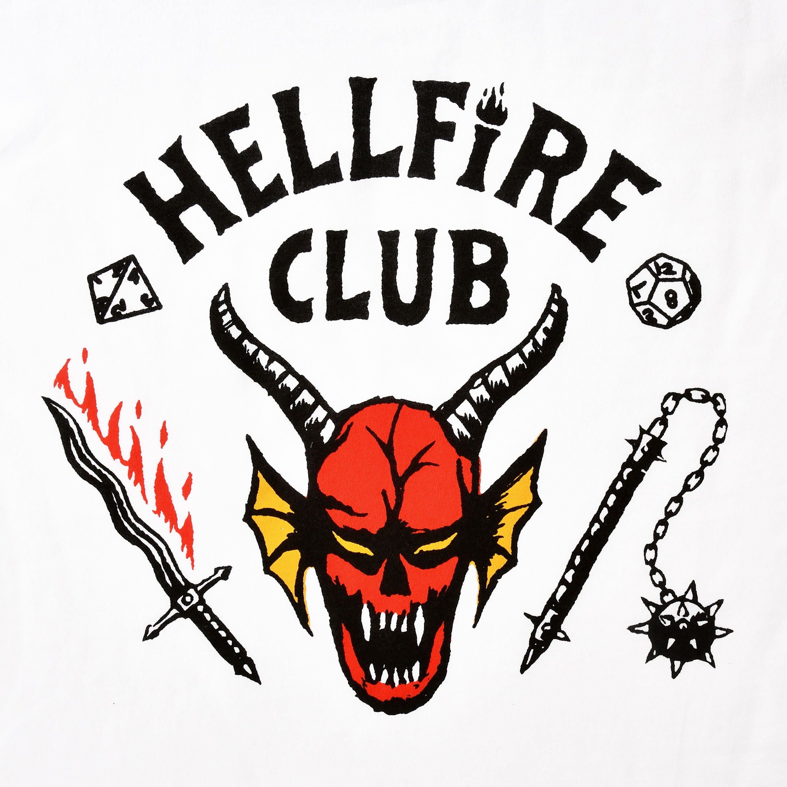 Zdjęcie produktu Stranger Things - Koszulka Hellfire Club Logo biała