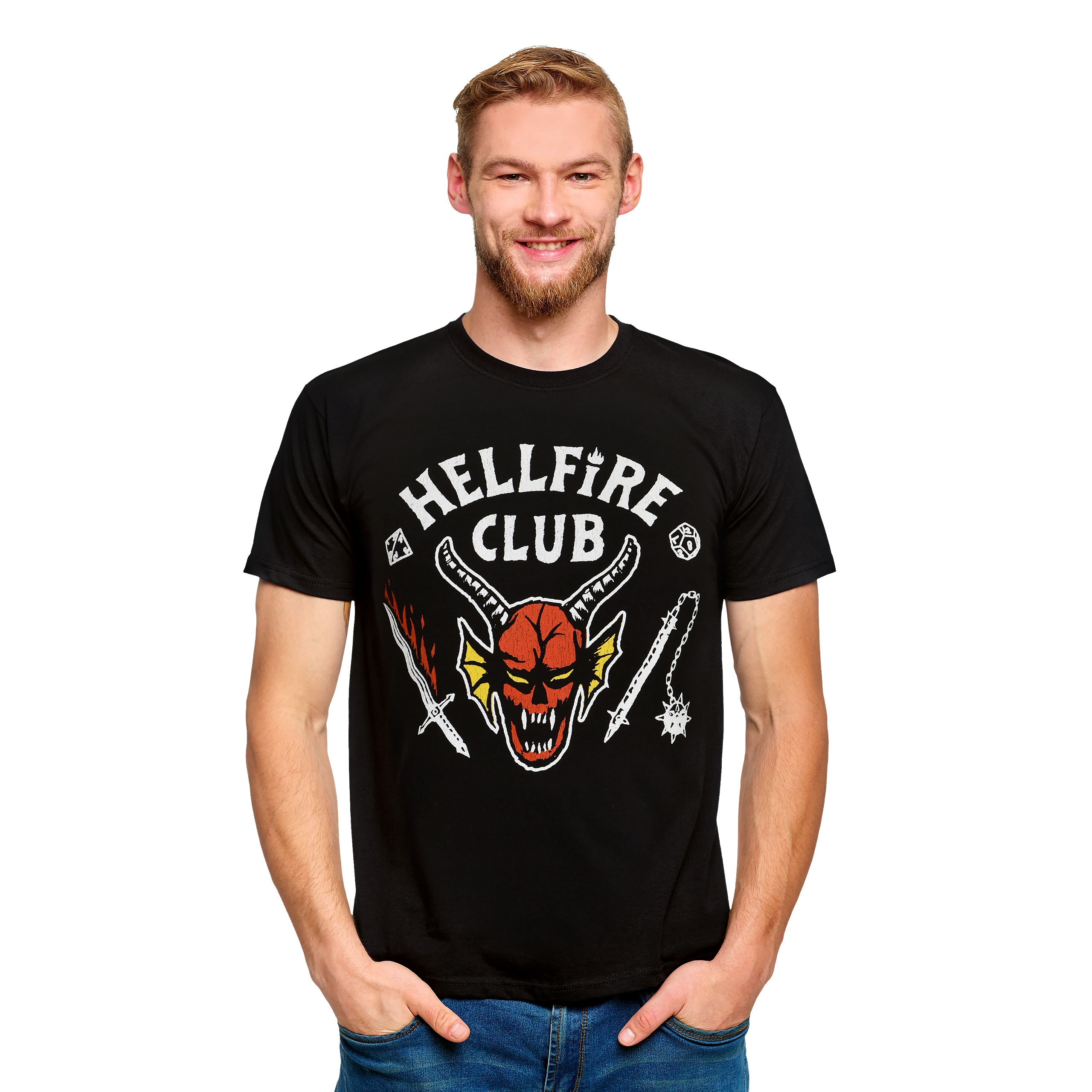 Zdjęcie produktu Stranger Things - Hellfire Club Logo T-Shirt czarne