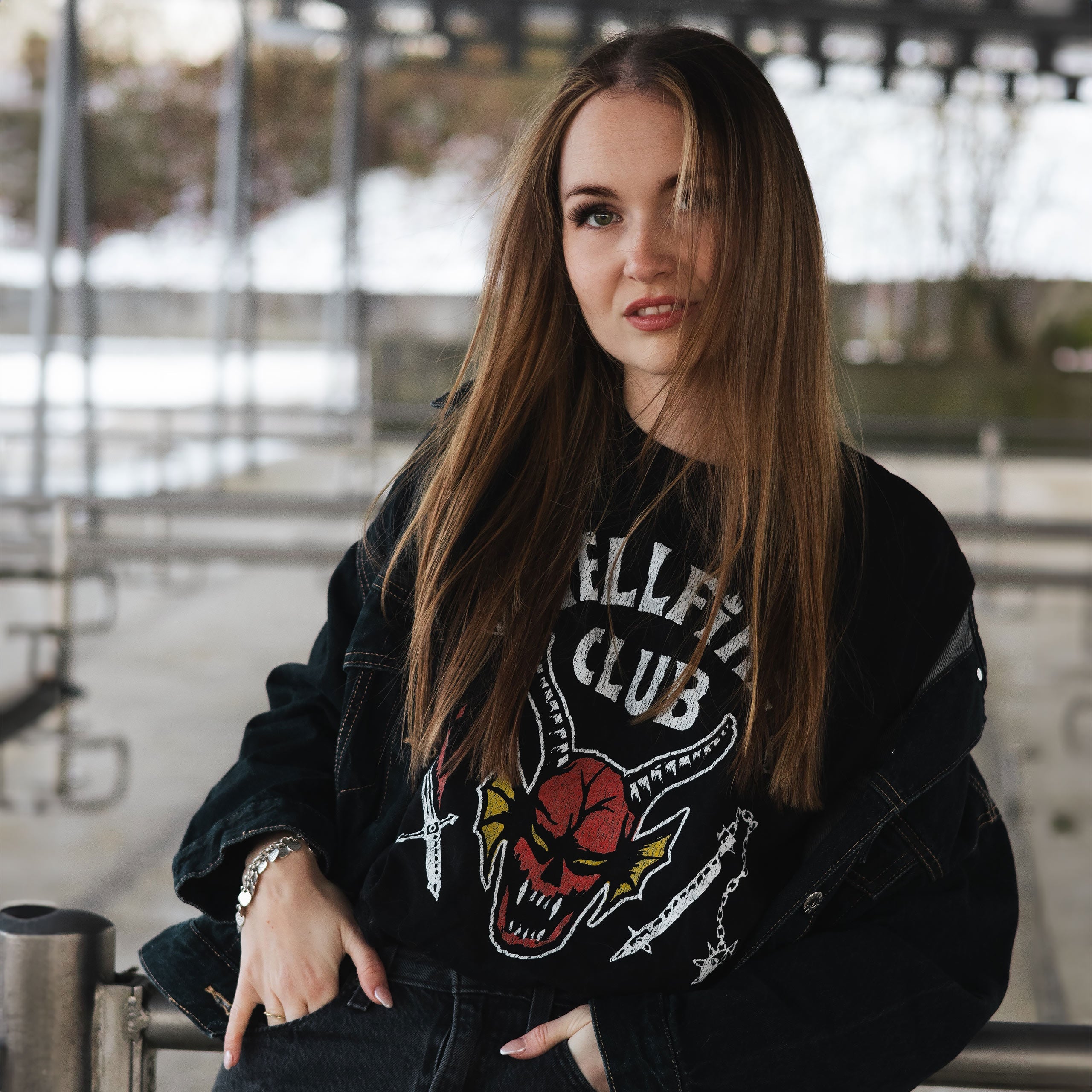 Zdjęcie produktu Stranger Things - Hellfire Club Logo T-Shirt czarne