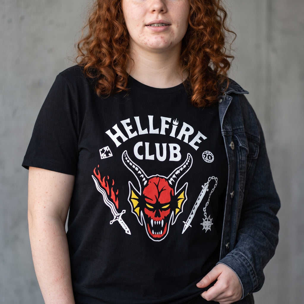 Zdjęcie produktu Stranger Things - Hellfire Club Logo T-Shirt czarne