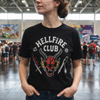 Zdjęcie produktu Stranger Things - Hellfire Club Logo T-Shirt czarne