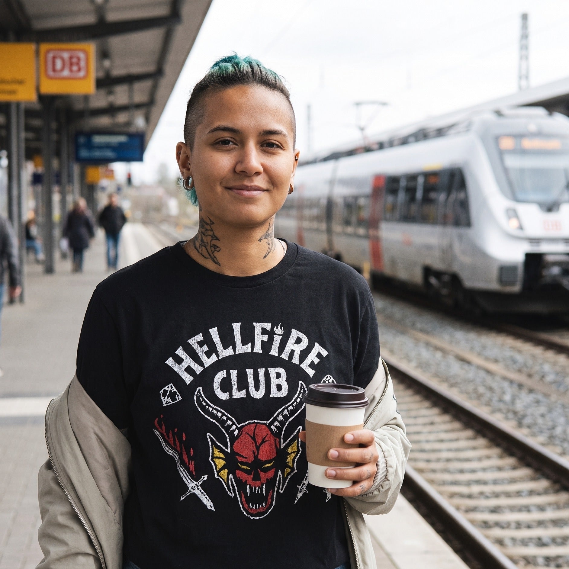 Zdjęcie produktu Stranger Things - Hellfire Club Logo T-Shirt czarne