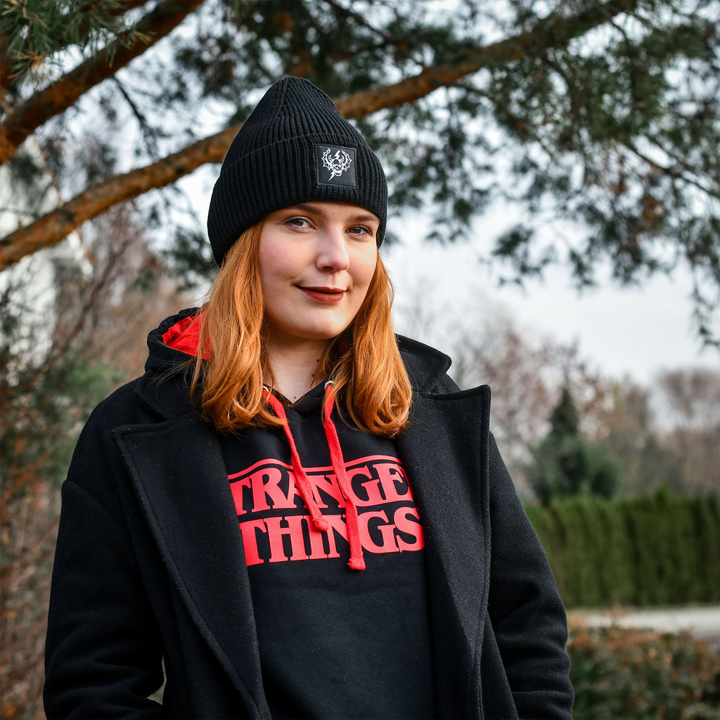 Zdjęcie produktu Stranger Things - Logo Bluza z kapturem czarna