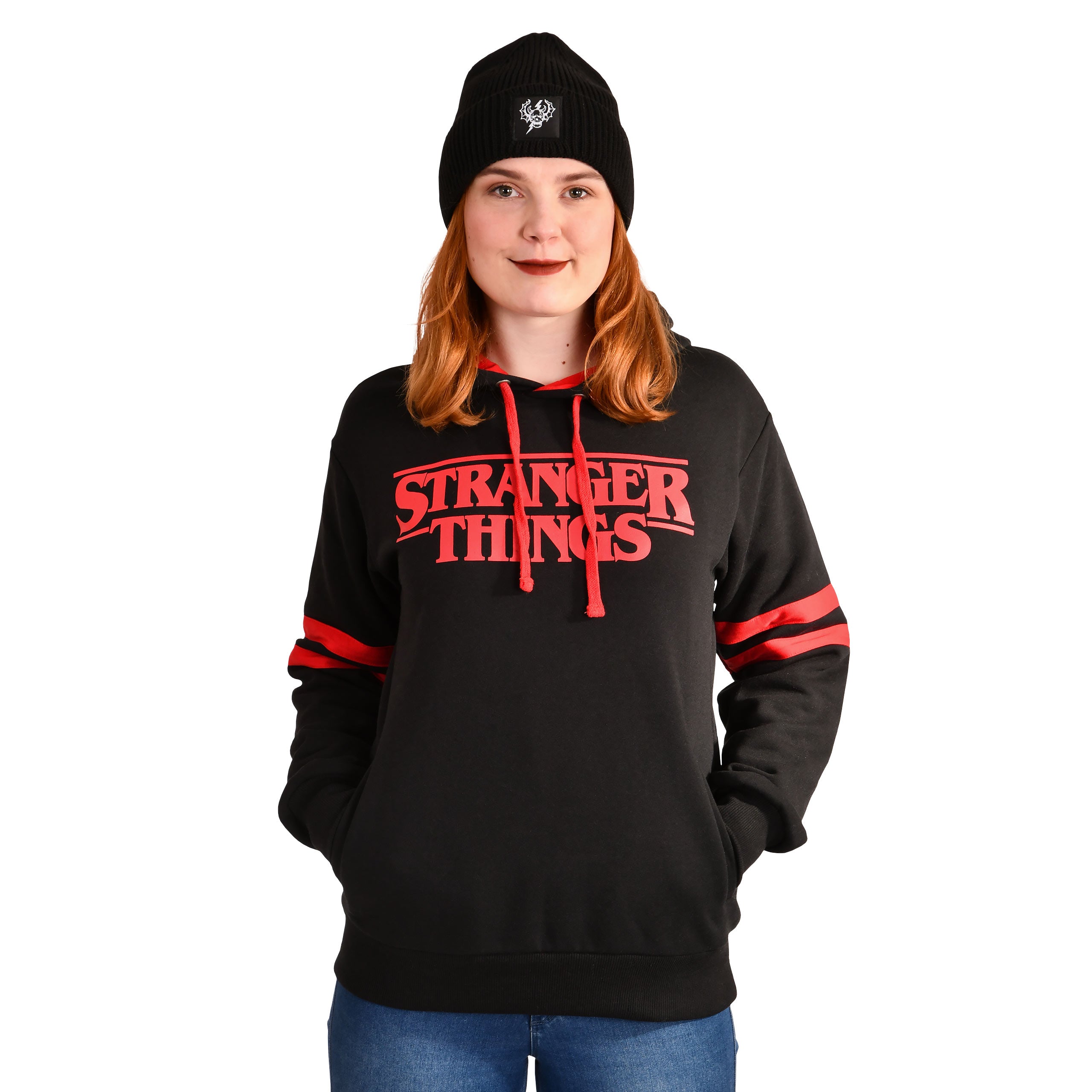 Zdjęcie produktu Stranger Things - Logo Bluza z kapturem czarna