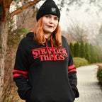Zdjęcie produktu Stranger Things - Logo Bluza z kapturem czarna