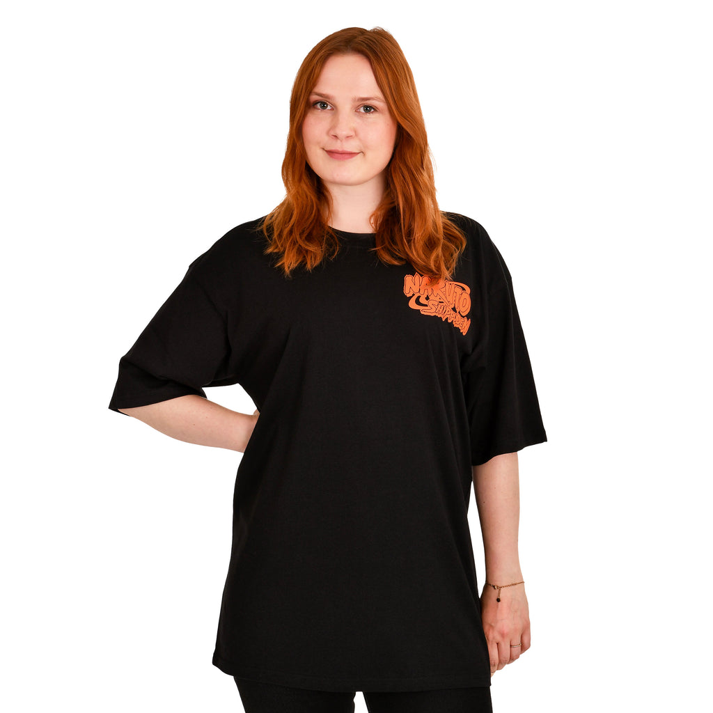 Zdjęcie produktu Naruto Shippuden - Oversize T-Shirt z grupą czarne