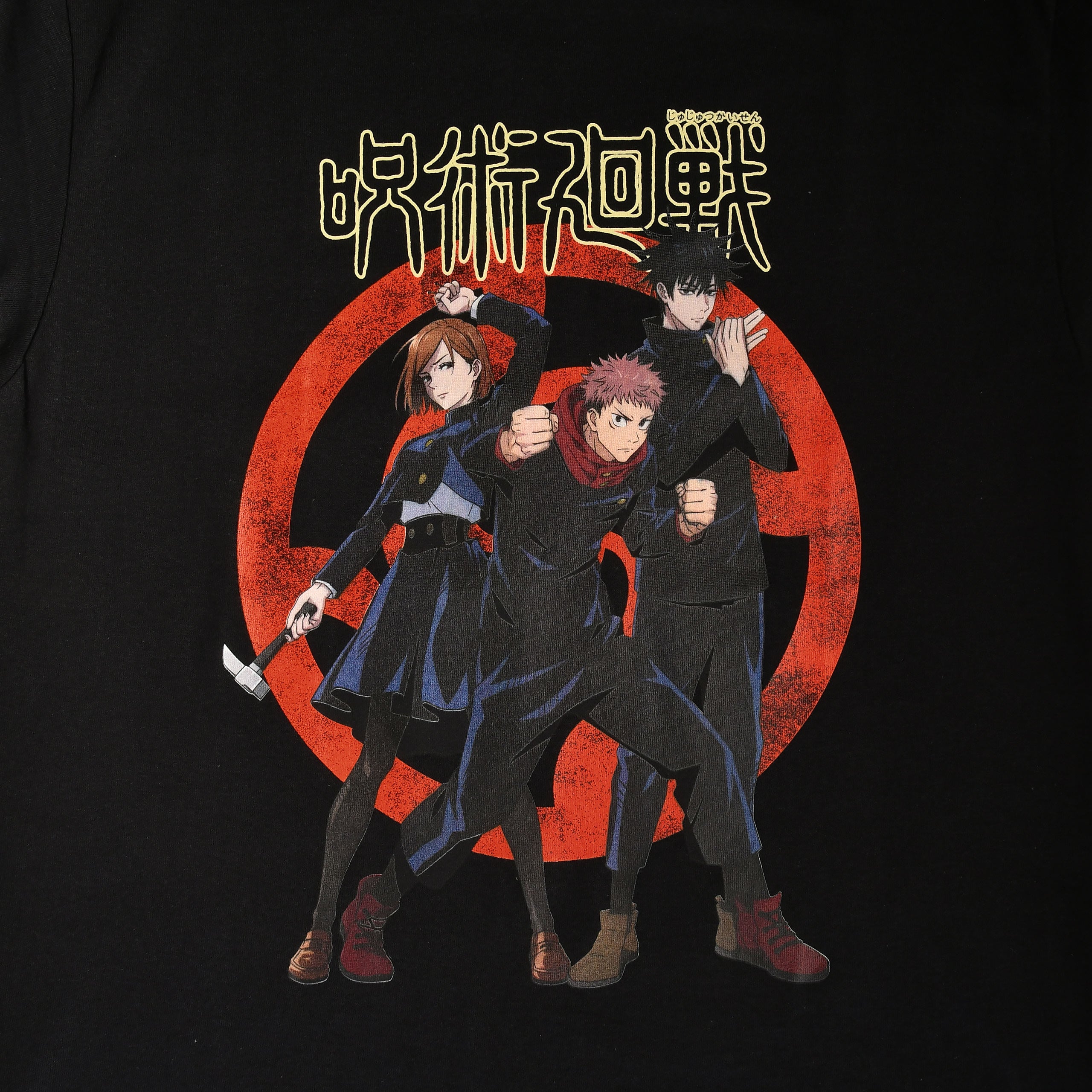 Zdjęcie produktu Jujutsu Kaisen - Yuji, Megumi, Nobara T-Shirt czarne