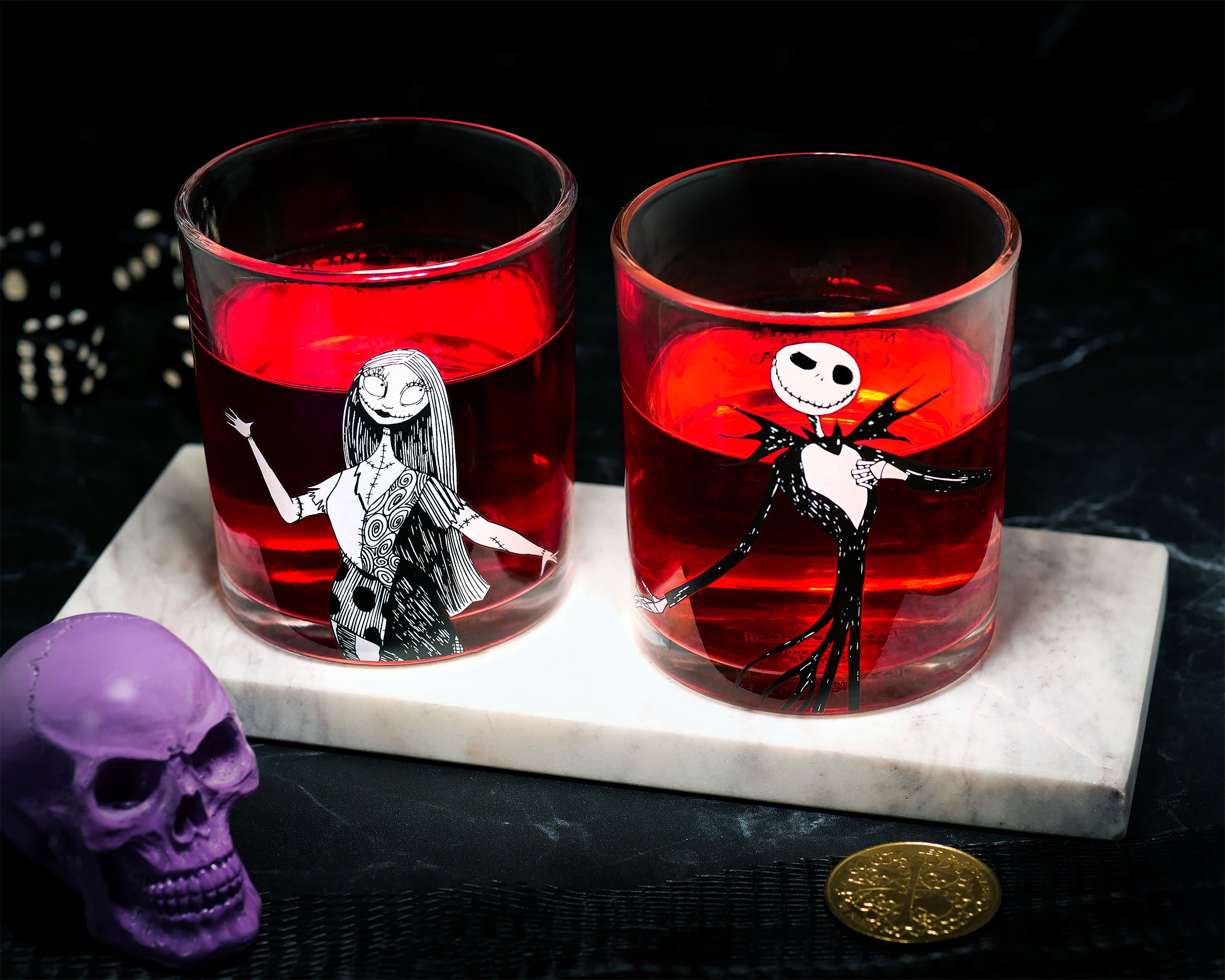 Zdjęcie produktu Nightmare Before Christmas - Jack & Sally Szklanki Zestaw 2 szt.