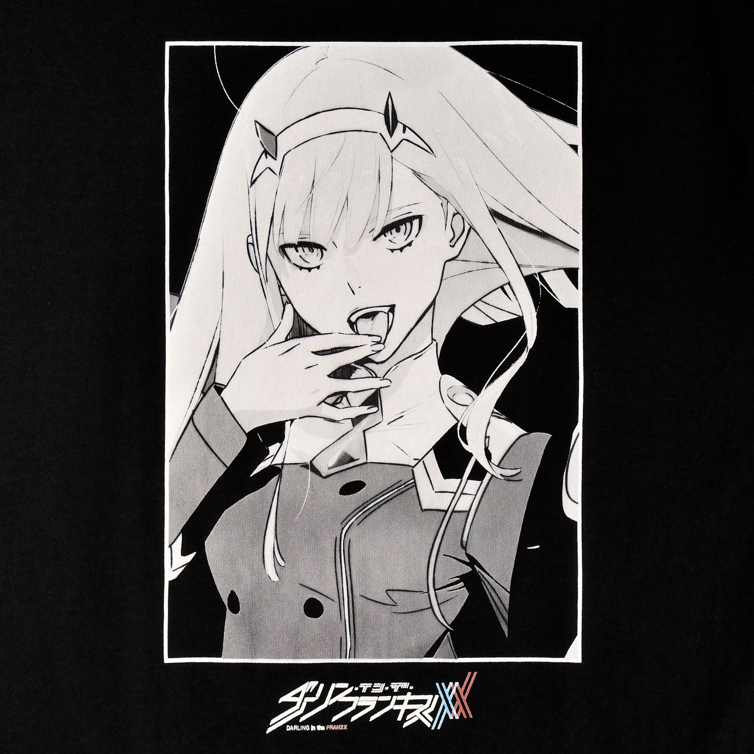 Zdjęcie produktu Darling in the Franxx - Zero Two Czarna Koszulka Crew T-Shirt czarna
