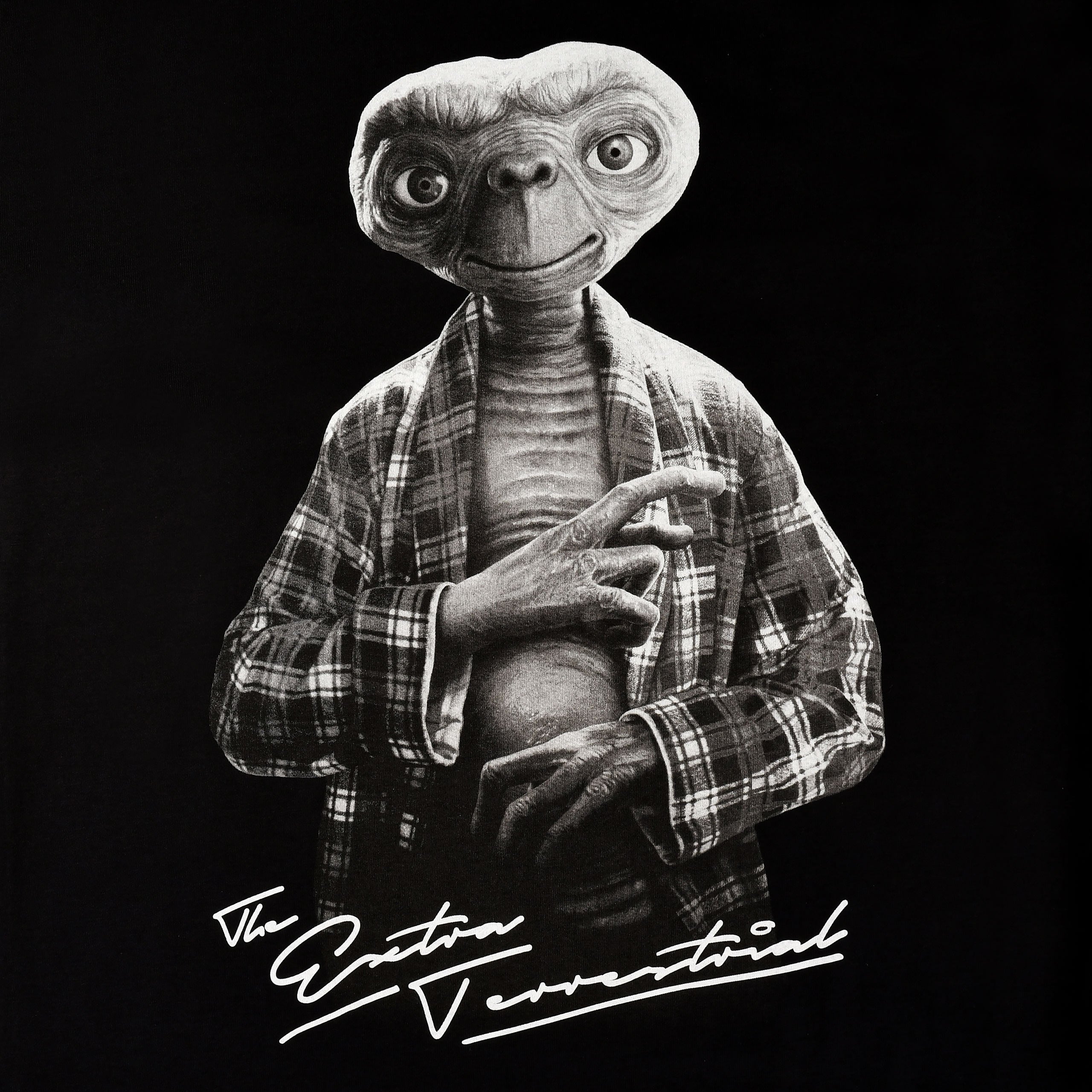 Zdjęcie produktu E.T. - Monochromatyczna koszulka z postacią czarna