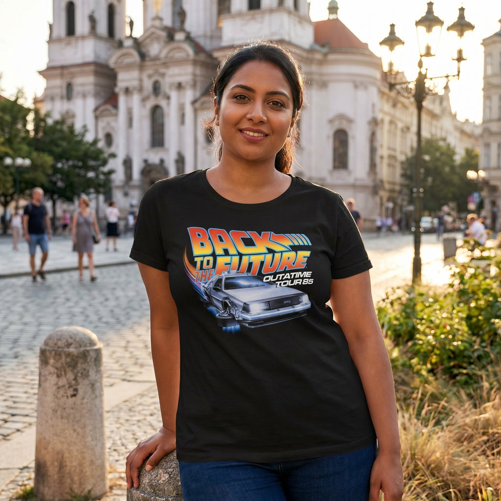 Zdjęcie produktu Powrót do przyszłości - Koszulka Outatime Tour czarna