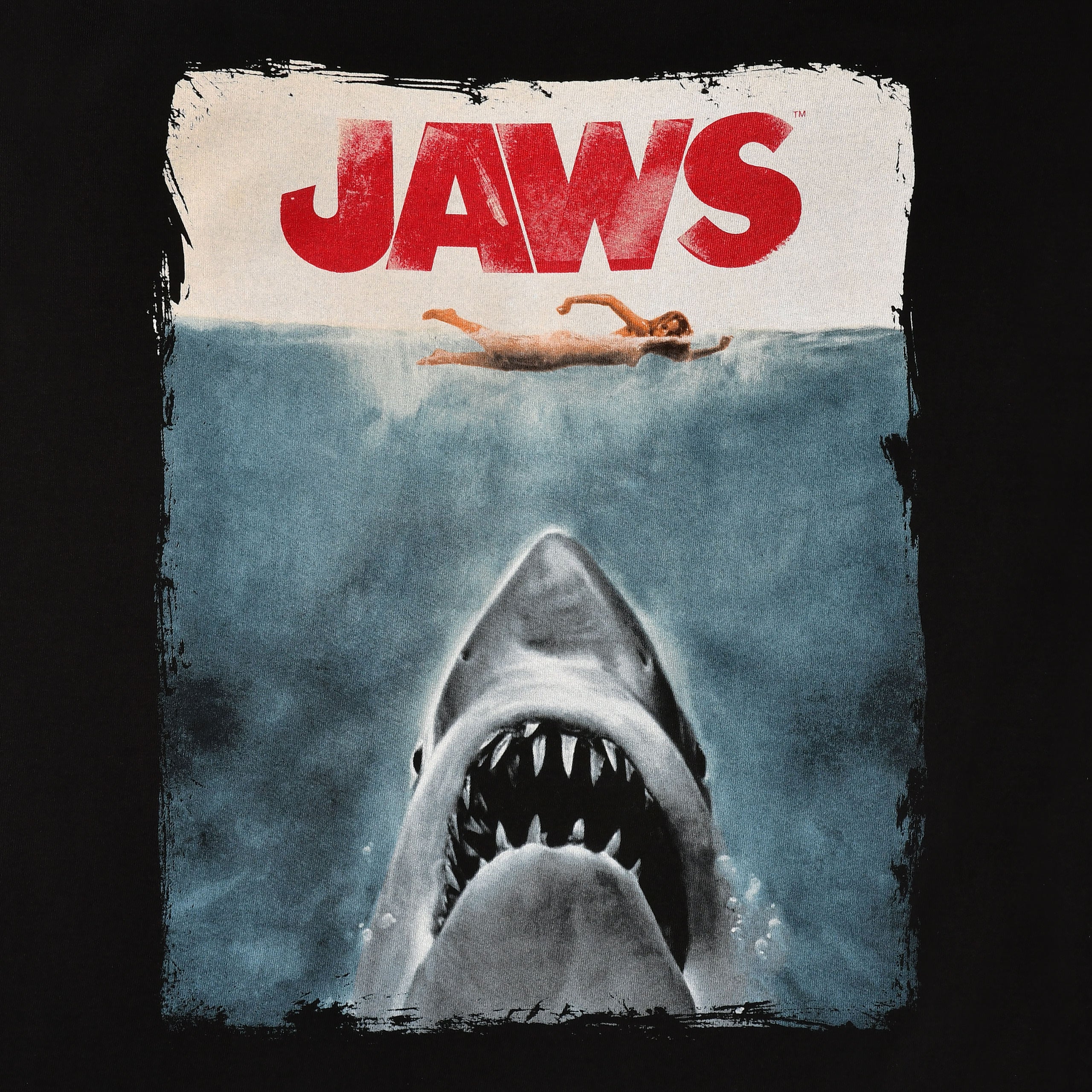 Zdjęcie produktu Szczęki - Koszulka z plakatem Jaws czarna