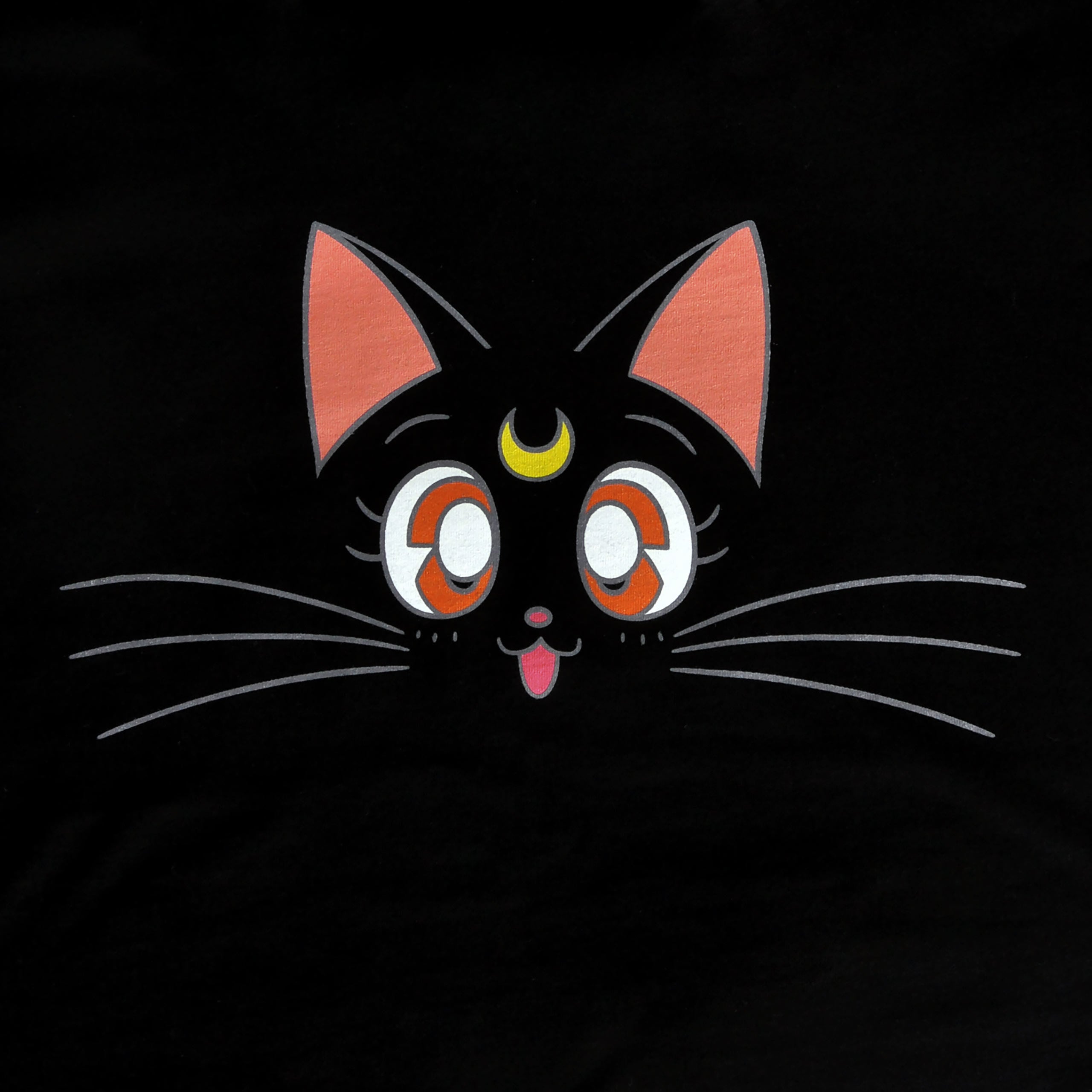 Zdjęcie produktu Sailor Moon - Luna T-Shirt damskie czarne