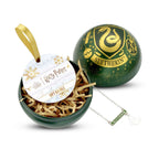 Zdjęcie produktu Harry Potter - Bombka świąteczna z herbem Slytherinu i naszyjnikiem