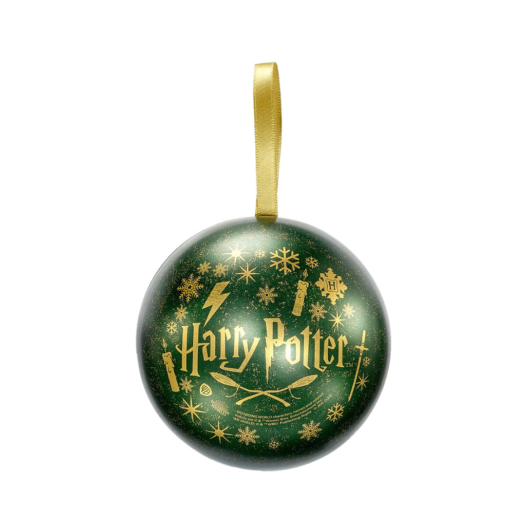 Zdjęcie produktu Harry Potter - Bombka świąteczna z herbem Slytherinu i naszyjnikiem