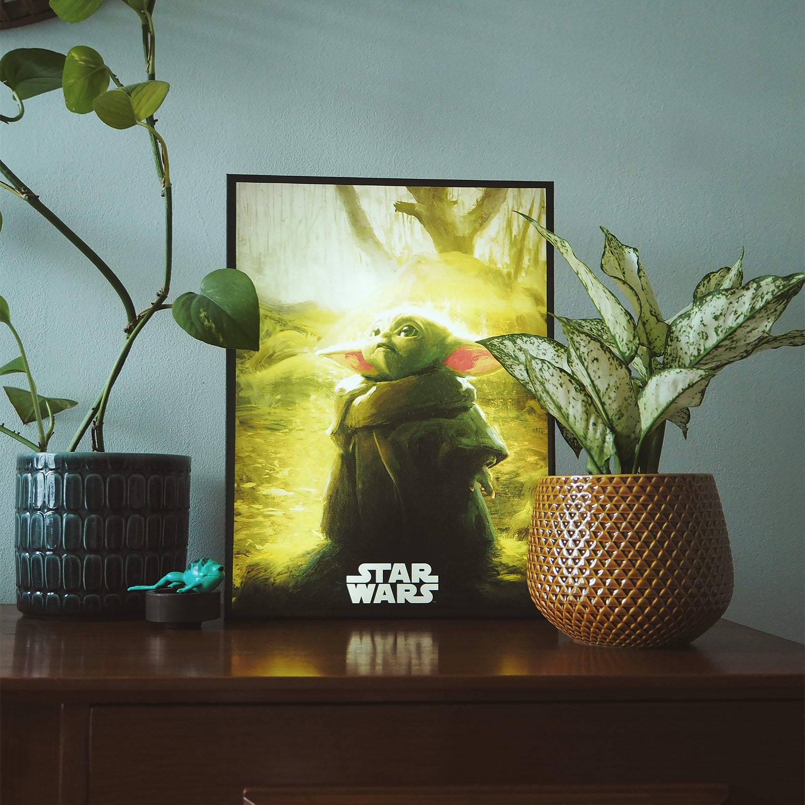 Zdjęcie produktu Grogu Obraz na ścianę z podświetleniem - Star Wars The Mandalorian