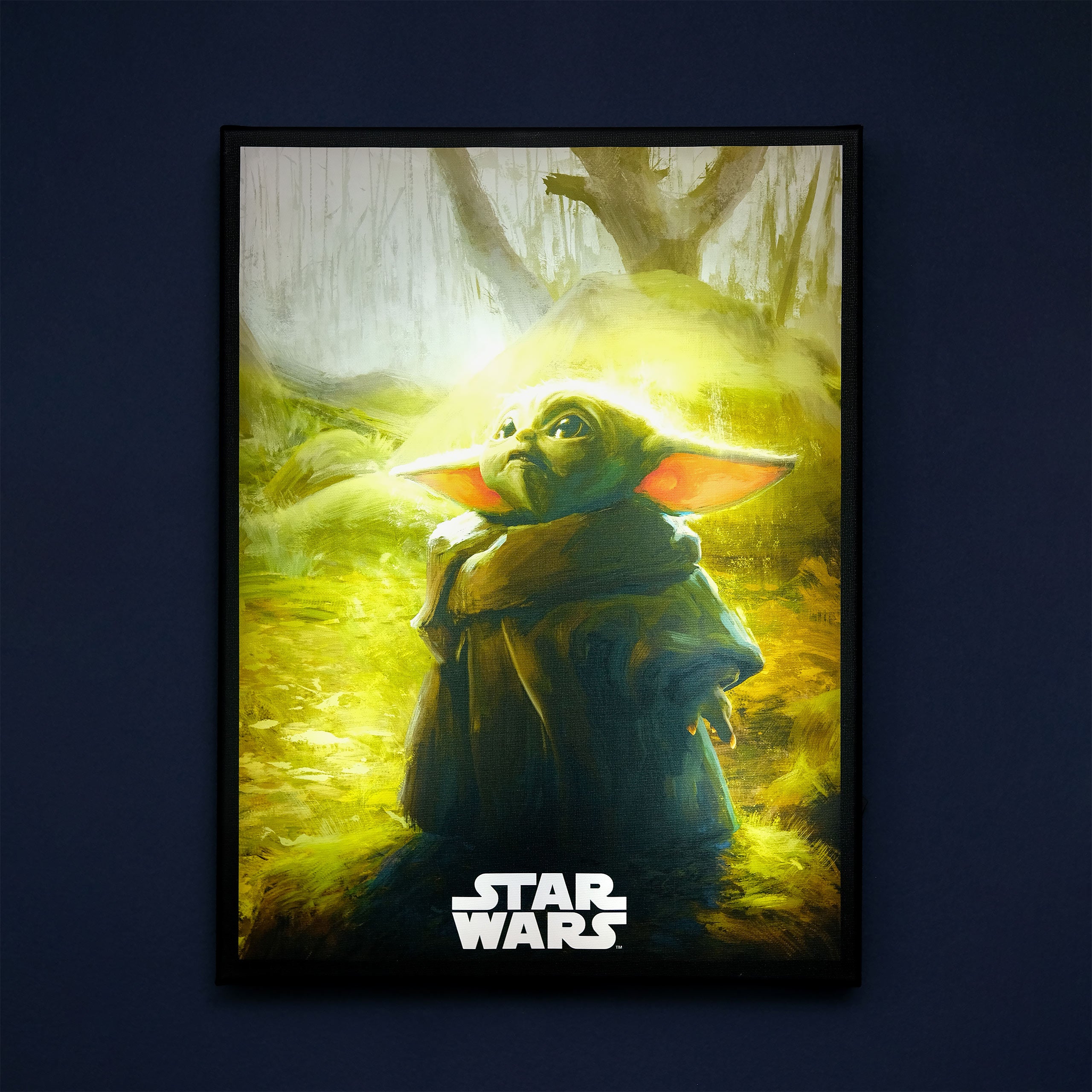 Zdjęcie produktu Grogu Obraz na ścianę z podświetleniem - Star Wars The Mandalorian