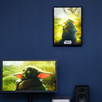 Zdjęcie produktu Grogu Obraz na ścianę z podświetleniem - Star Wars The Mandalorian