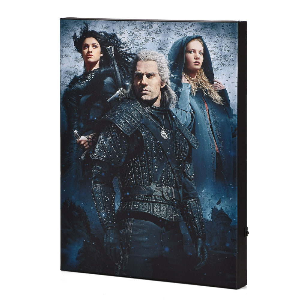 Product image Witcher - Ciri, Yennefer & Geralt Wall Picture with Light