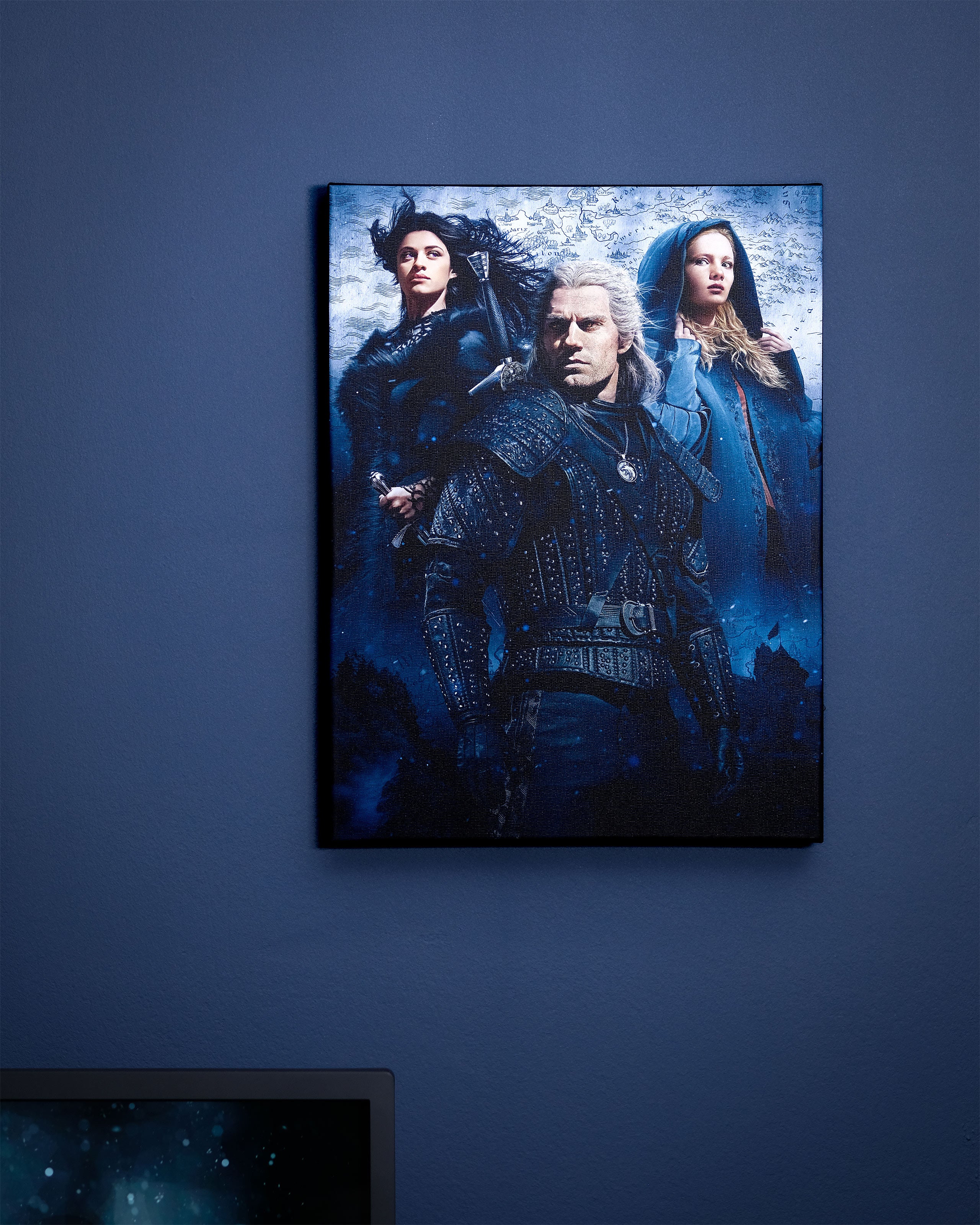 Product image Witcher - Ciri, Yennefer & Geralt Wall Picture with Light