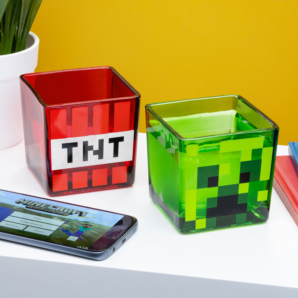 Zdjęcie produktu Minecraft - Zestaw 2 szklanek Creeper i TNT