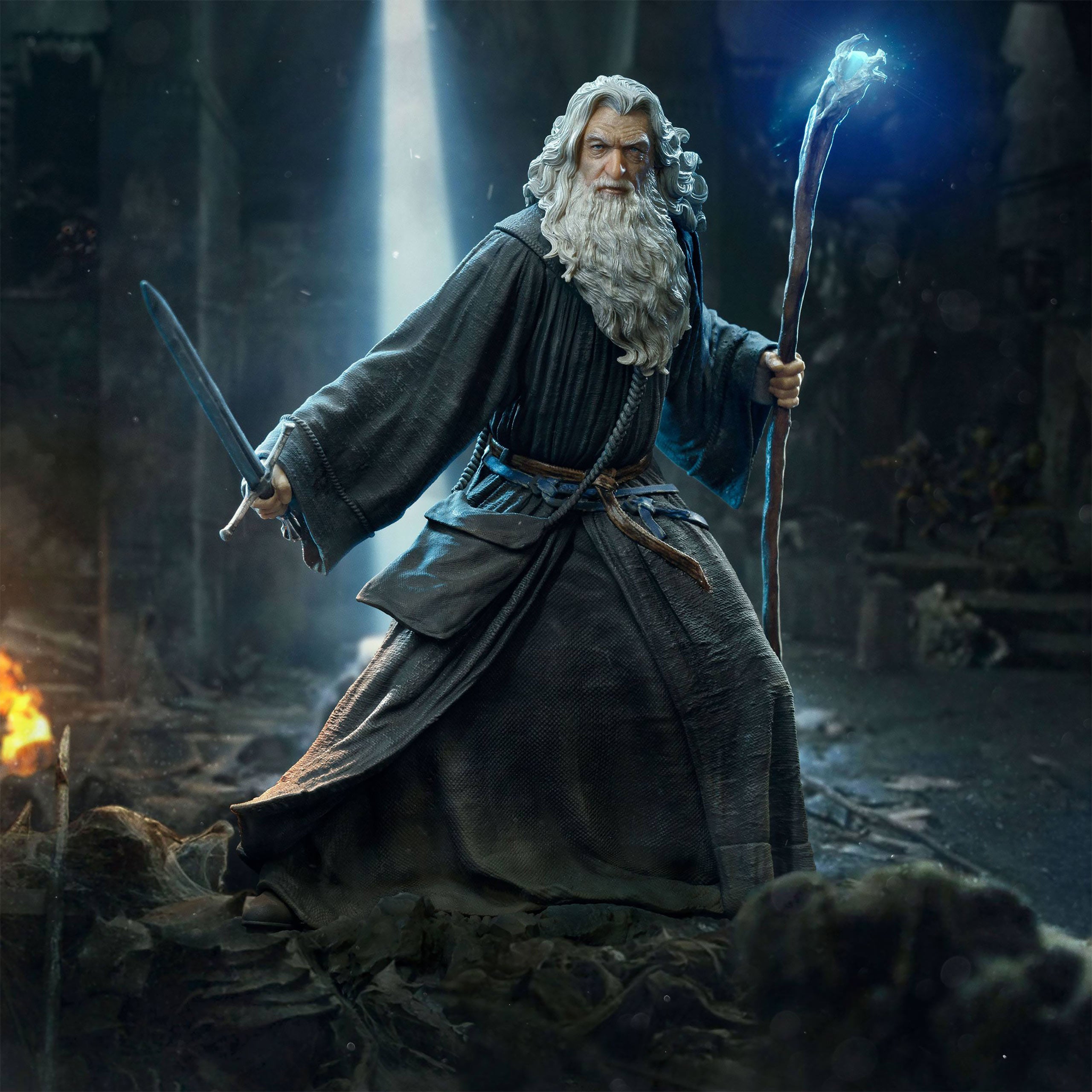 Zdjęcie produktu Władca Pierścieni - Gandalf BDS Art Scale Deluxe Statua 1:10