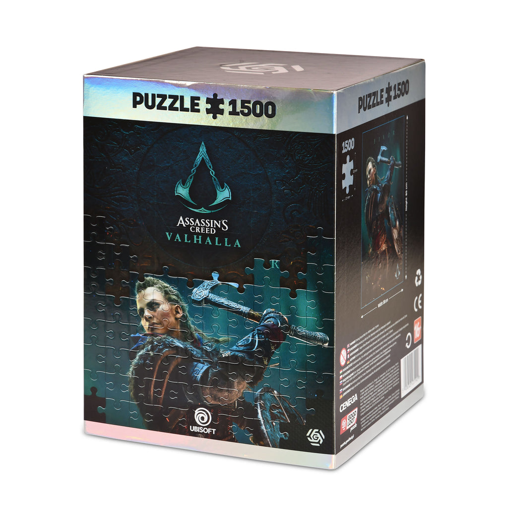Zdjęcie produktu Assassin's Creed Valhalla - Puzzle Eivor z torbą materiałową z logo