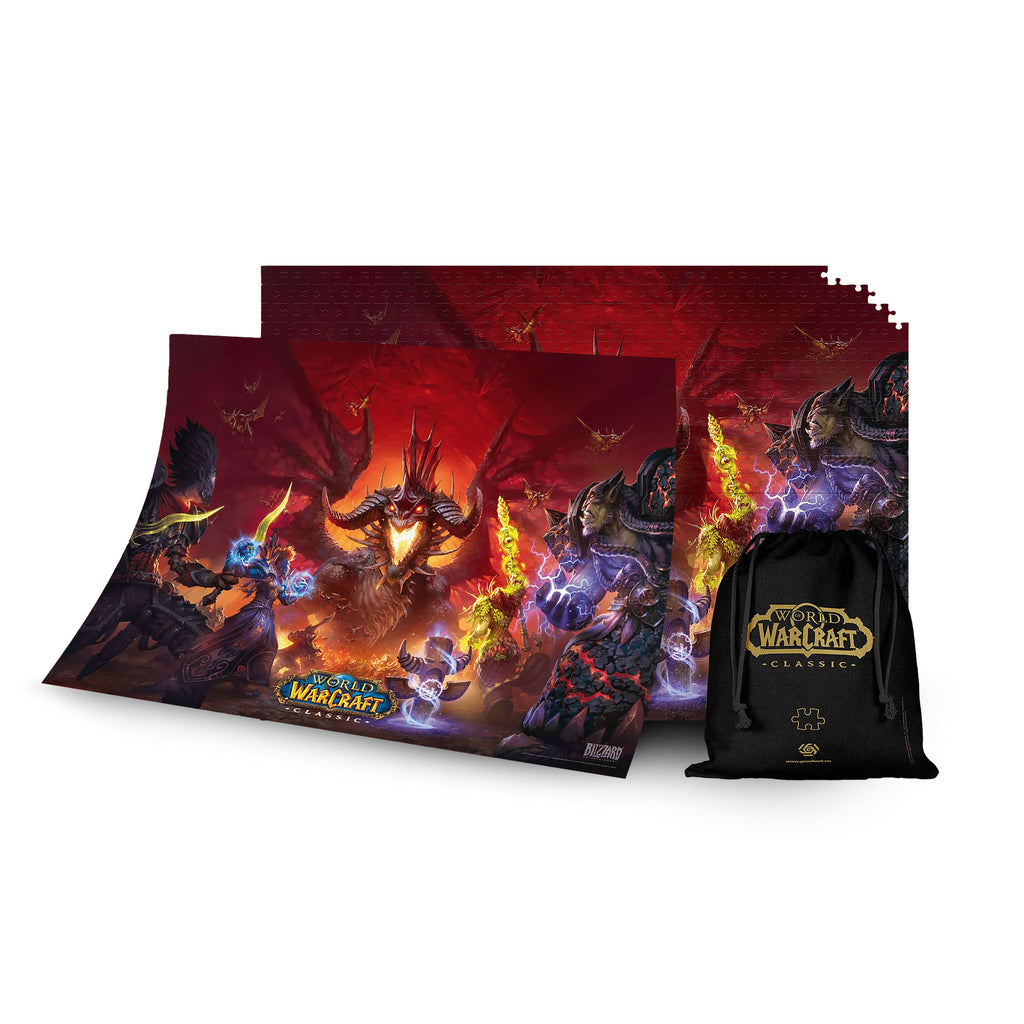 Zdjęcie produktu World of Warcraft - Puzzle Onyxia z torbą materiałową z logo