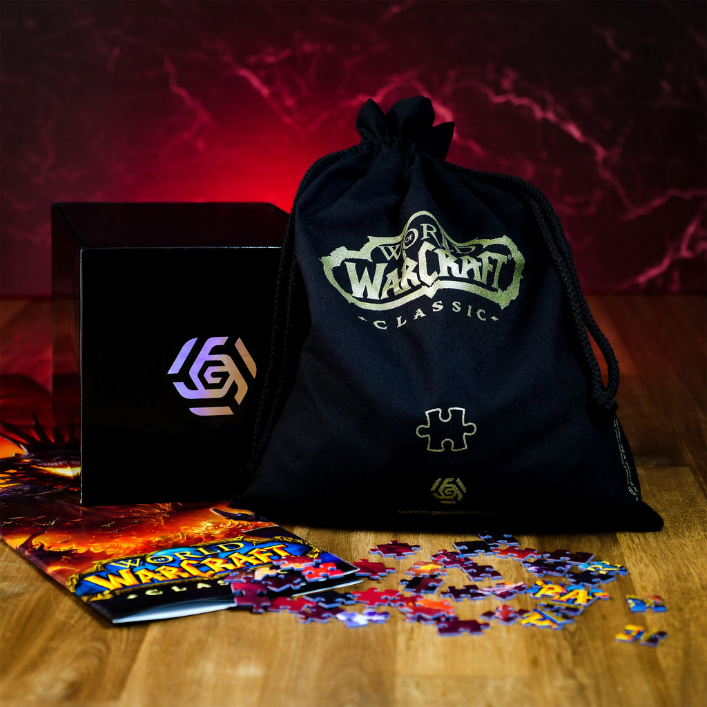 Zdjęcie produktu World of Warcraft - Puzzle Onyxia z torbą materiałową z logo