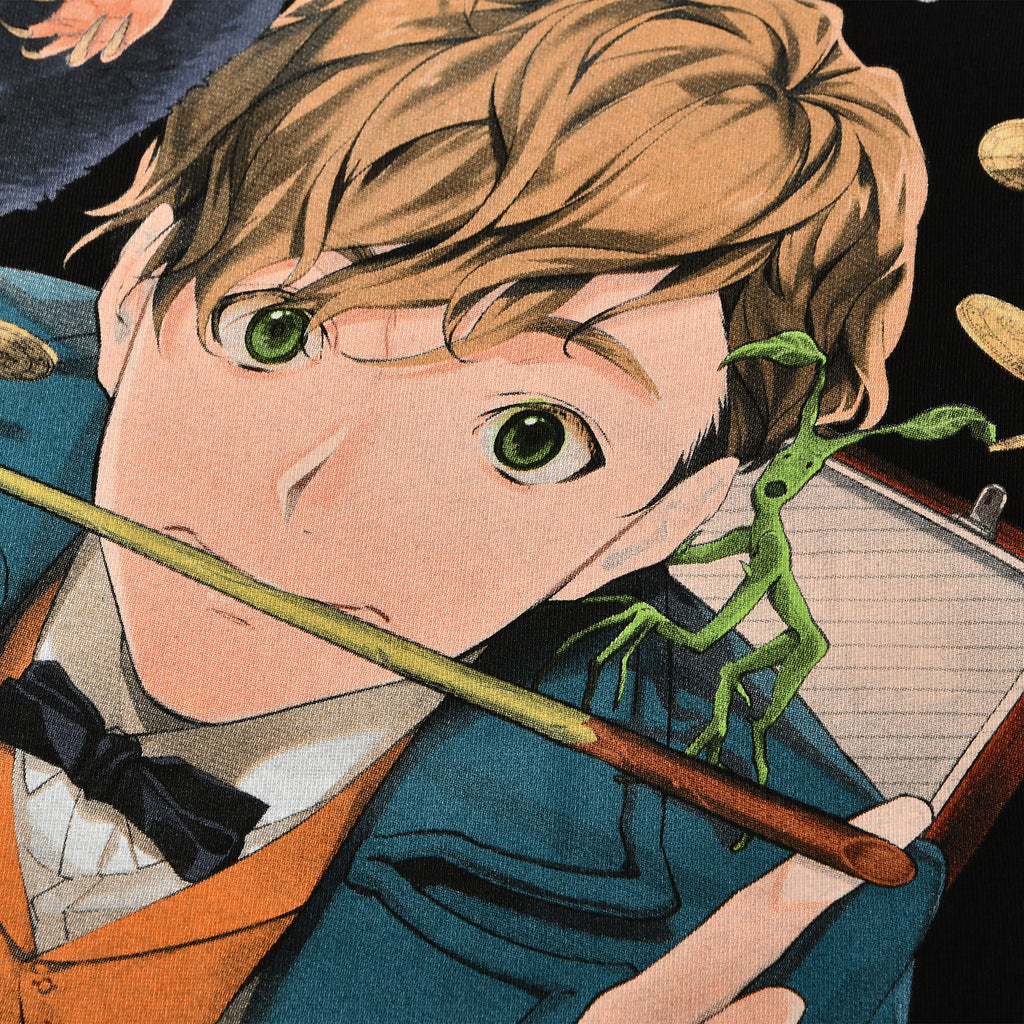 Product image Newt with Niffler Anime T-shirt black - Fantastic Beasts