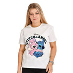 Zdjęcie produktu Lilo & Stitch - Angel & Stitch T-Shirt damskie białe