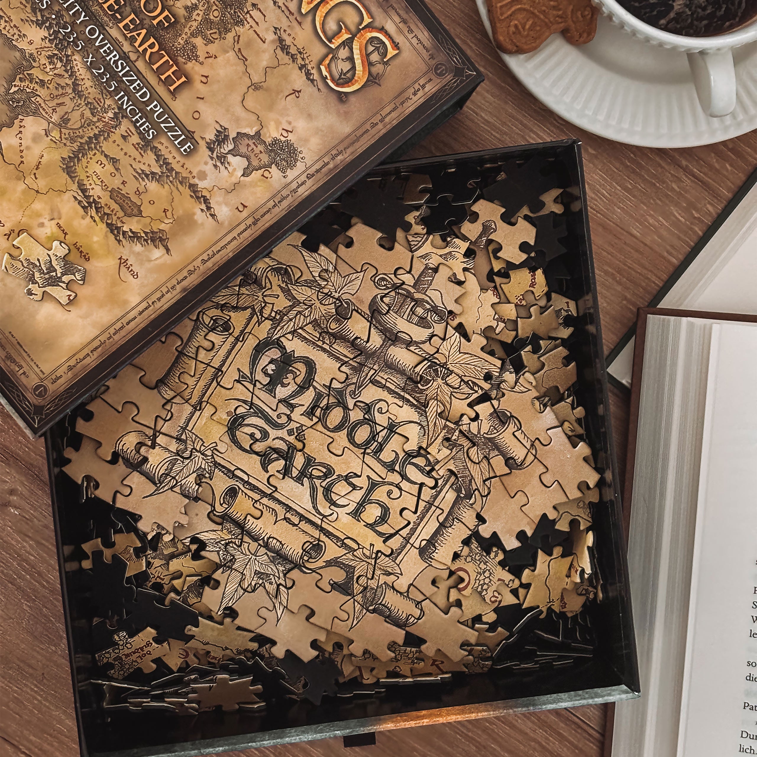 Zdjęcie produktu Władca Pierścieni - Puzzle z mapą Śródziemia