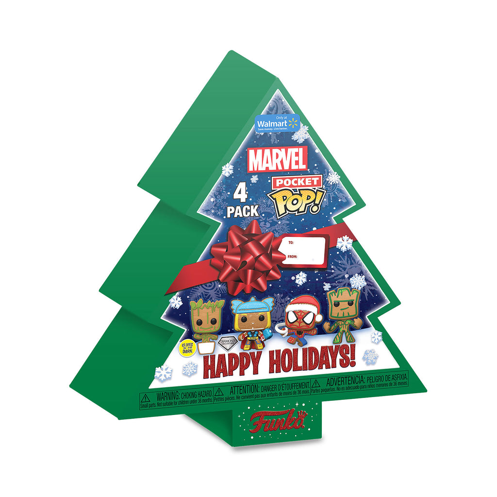Zdjęcie produktu Marvel - Zestaw 4 figurek Funko Pocket Pop na święta