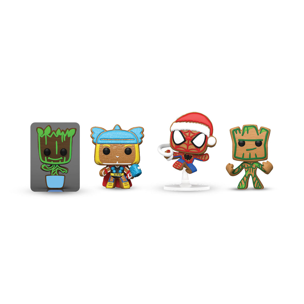 Zdjęcie produktu Marvel - Zestaw 4 figurek Funko Pocket Pop na święta