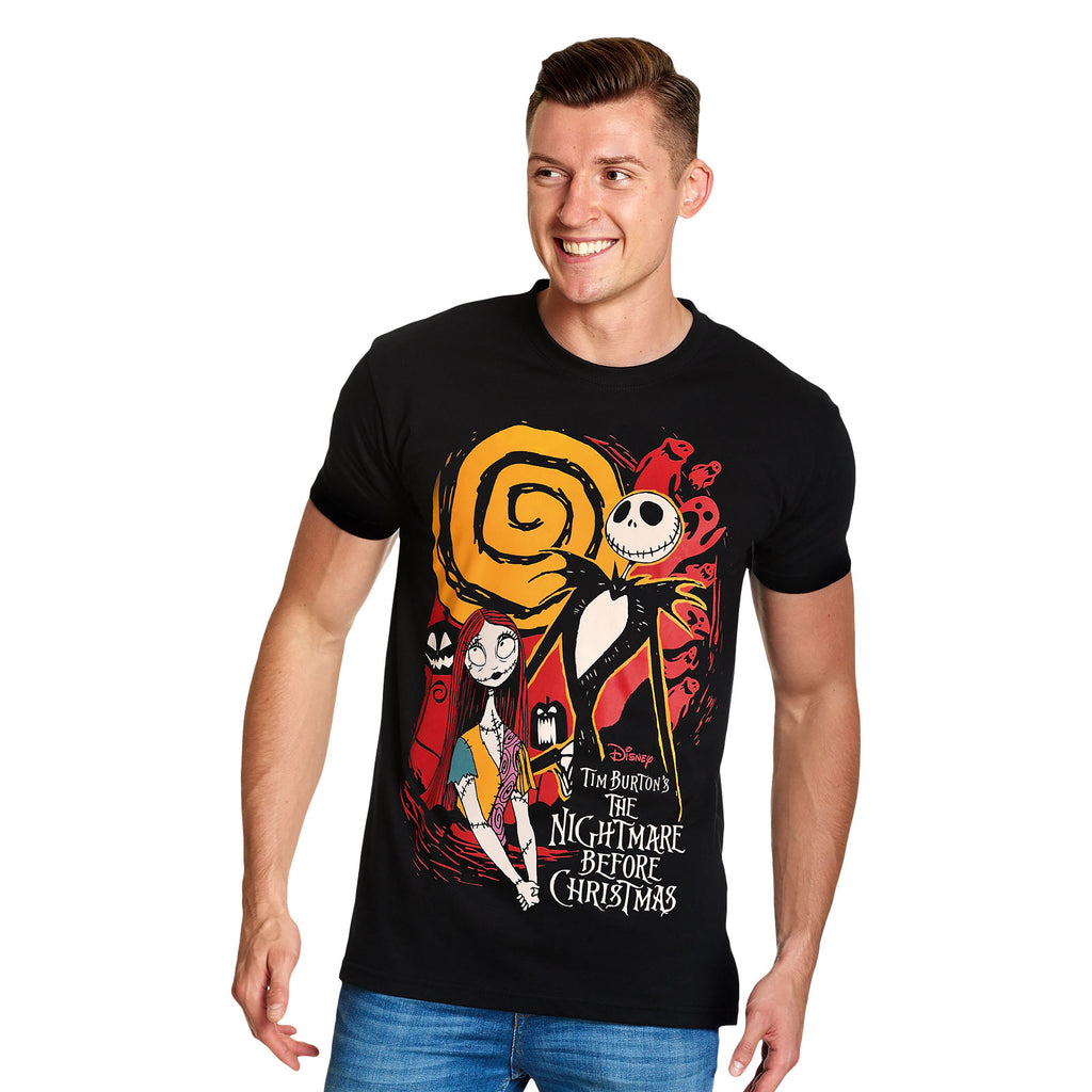 Zdjęcie produktu Nightmare Before Christmas - Jack & Sally T-Shirt czarne