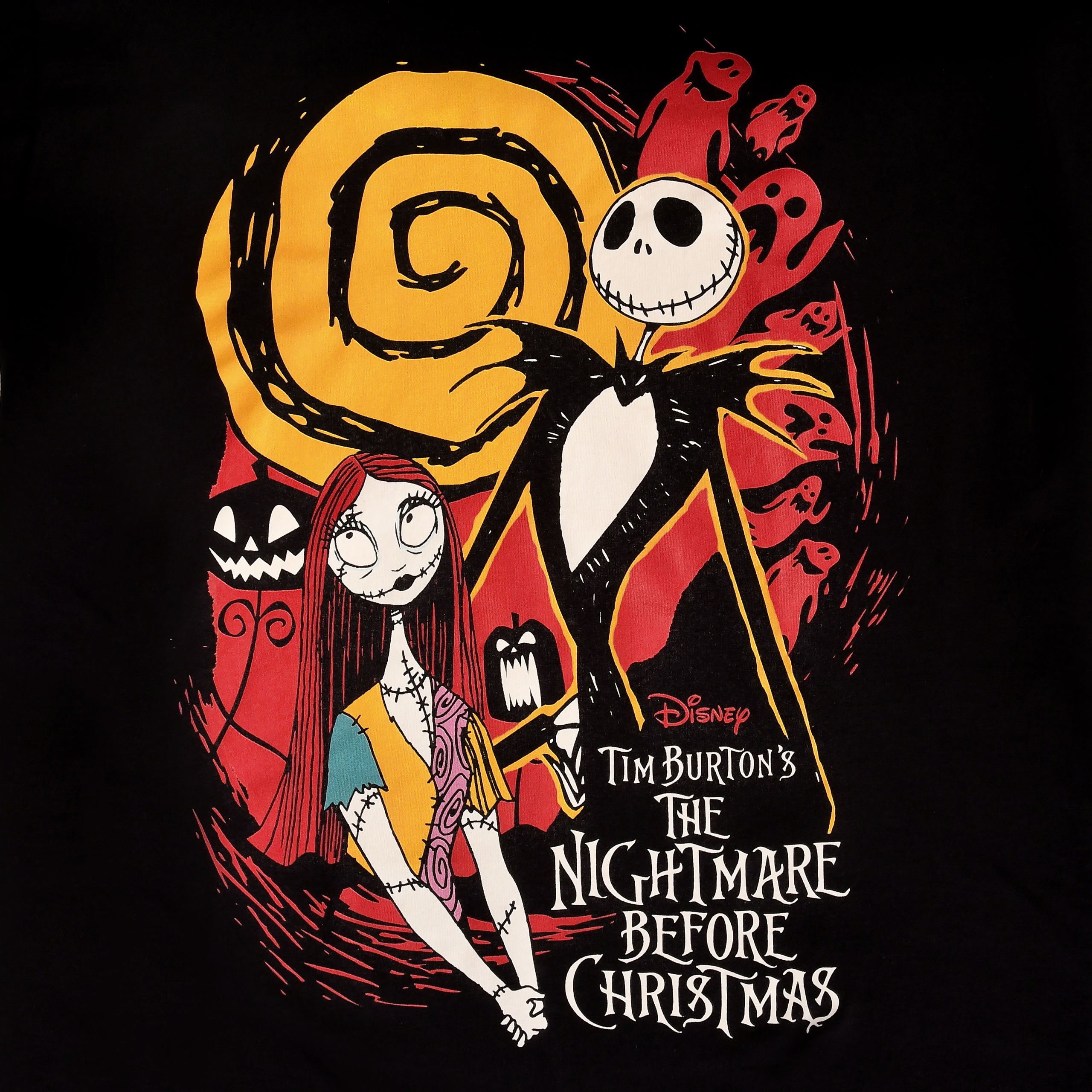 Zdjęcie produktu Nightmare Before Christmas - Jack & Sally T-Shirt czarne