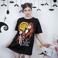 Zdjęcie produktu Nightmare Before Christmas - Jack & Sally T-Shirt czarne