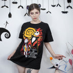Zdjęcie produktu Nightmare Before Christmas - Jack & Sally T-Shirt czarne