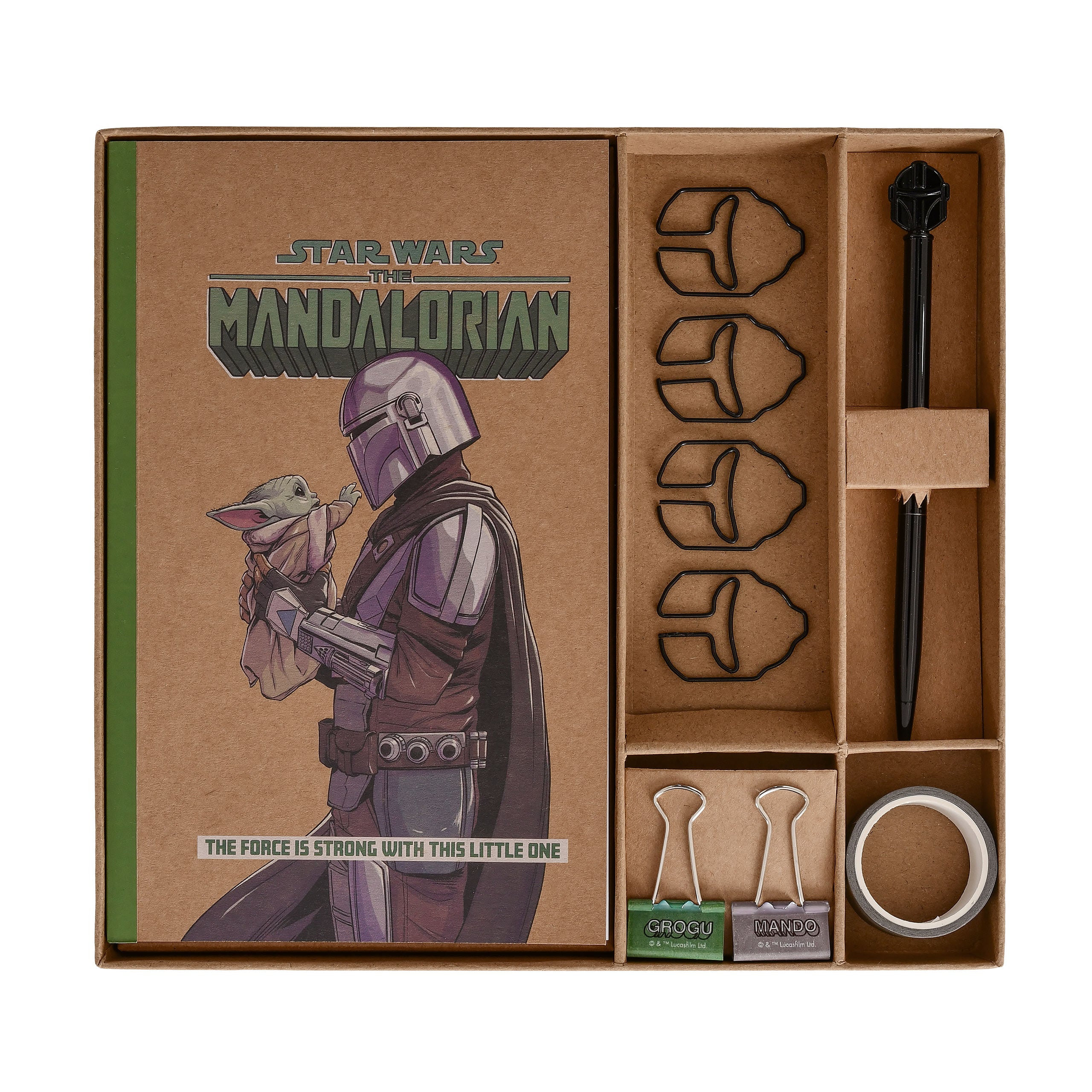 Product image Mandalorian with Grogu Writing Set - Star Wars The Mandalorian