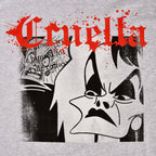 Zdjęcie produktu Disney Villains - Splatter Cruella T-Shirt szare